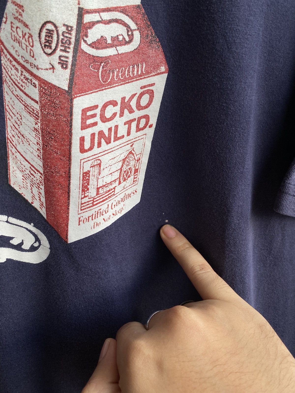 Ecko Unltd. × Rap Tees × Vintage Vintage Ecko Cream box water tee Size US M / EU 48-50 / 2 - 6 Thumbnail