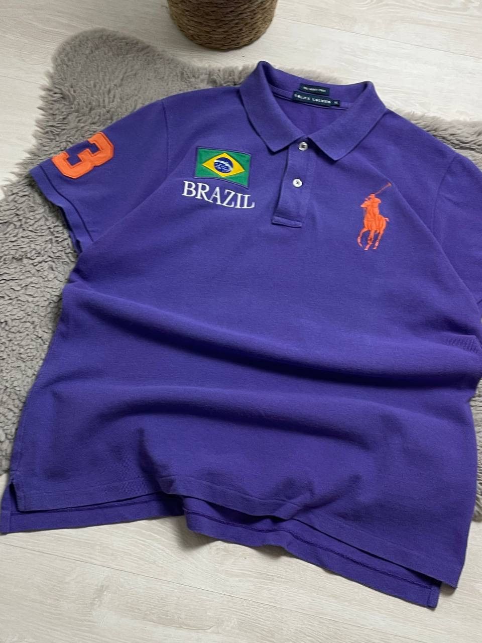Polo Ralph Lauren × Vintage Polo Ralph Lauren Vintage Polo T-shirt CENTER Pony Brazil 3 Size XL / US 12-14 / IT 48-50 - 4 Thumbnail