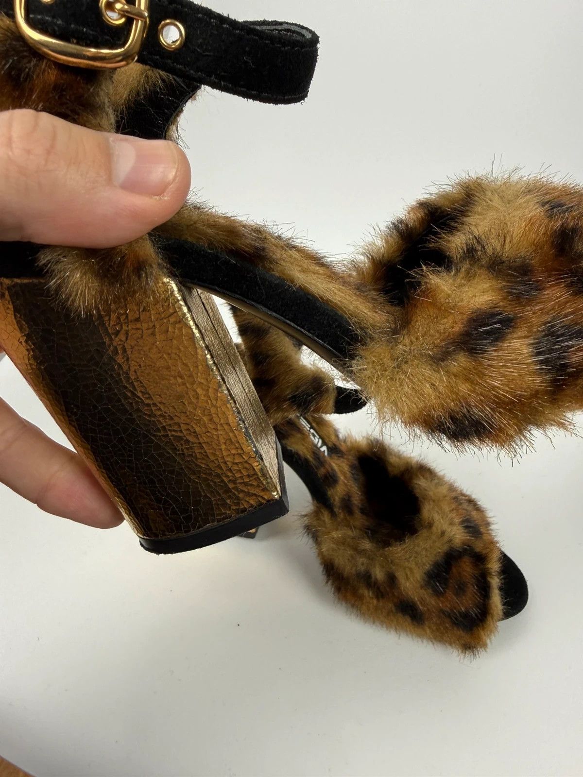 Other Strategia Faux Fur Heels Italy size 36 Size US 6 / IT 36 - 9 Thumbnail