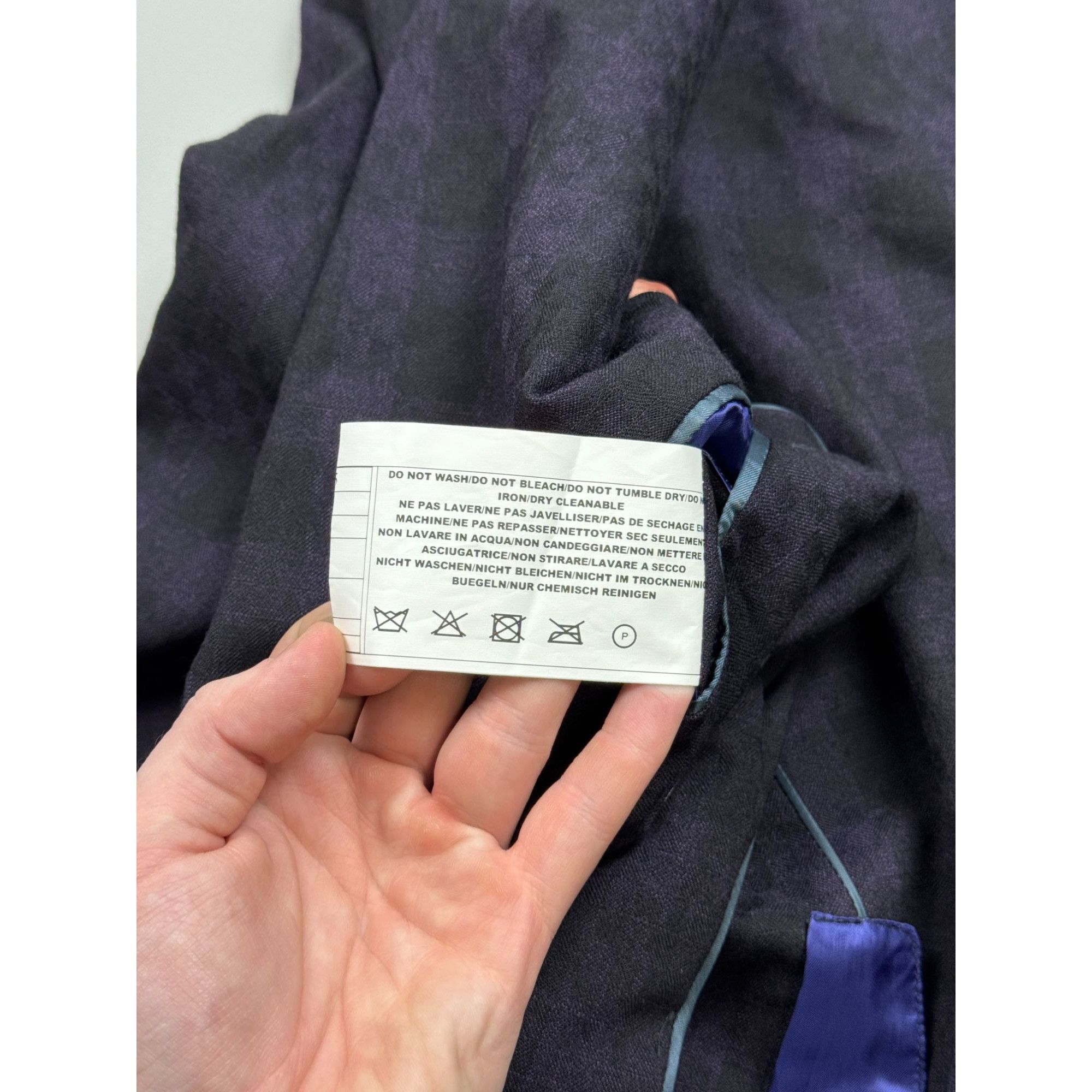 Paul Smith Paul & Smith Checkered Two Button Wool Blazer (Y1261) Size 42R - 12 Thumbnail