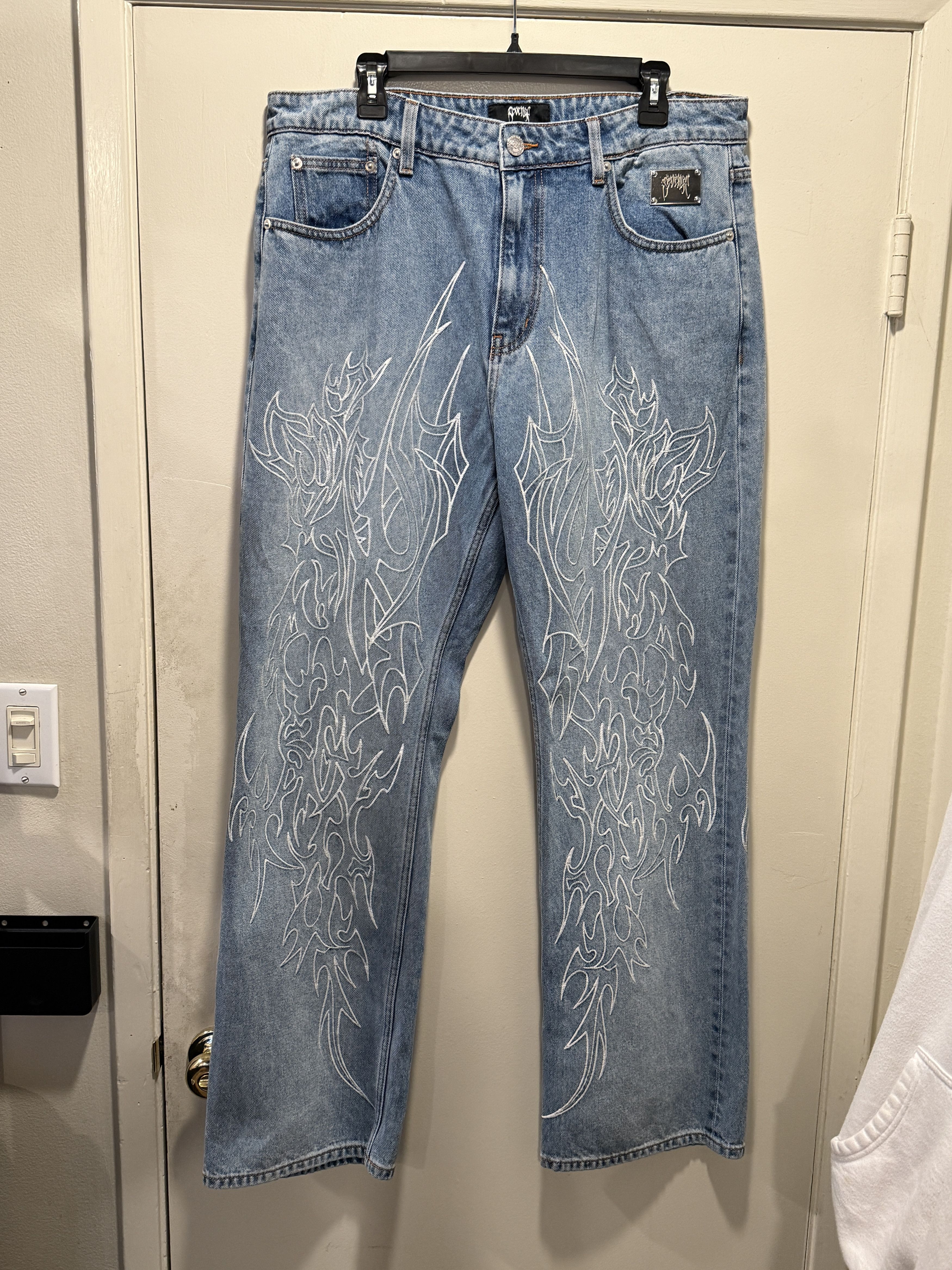 Revenge revenge tribal cross denim size 36 Size US 36 / EU 52 - 1 Thumbnail