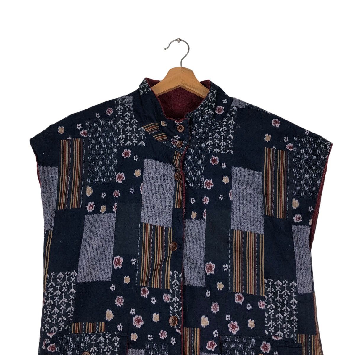 Japanese Brand × Vintage 📌Vintage Renge Vest Traditional Japan Design Native Aztec Size US L / EU 52-54 / 3 - 4 Thumbnail