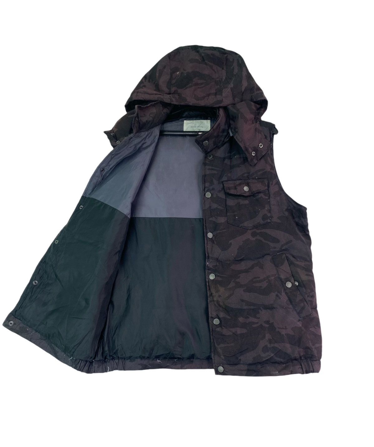 Vintage Rare Abahouse japan camouflag quilted waistcoat jacket Size US L / EU 52-54 / 3 - 3 Thumbnail