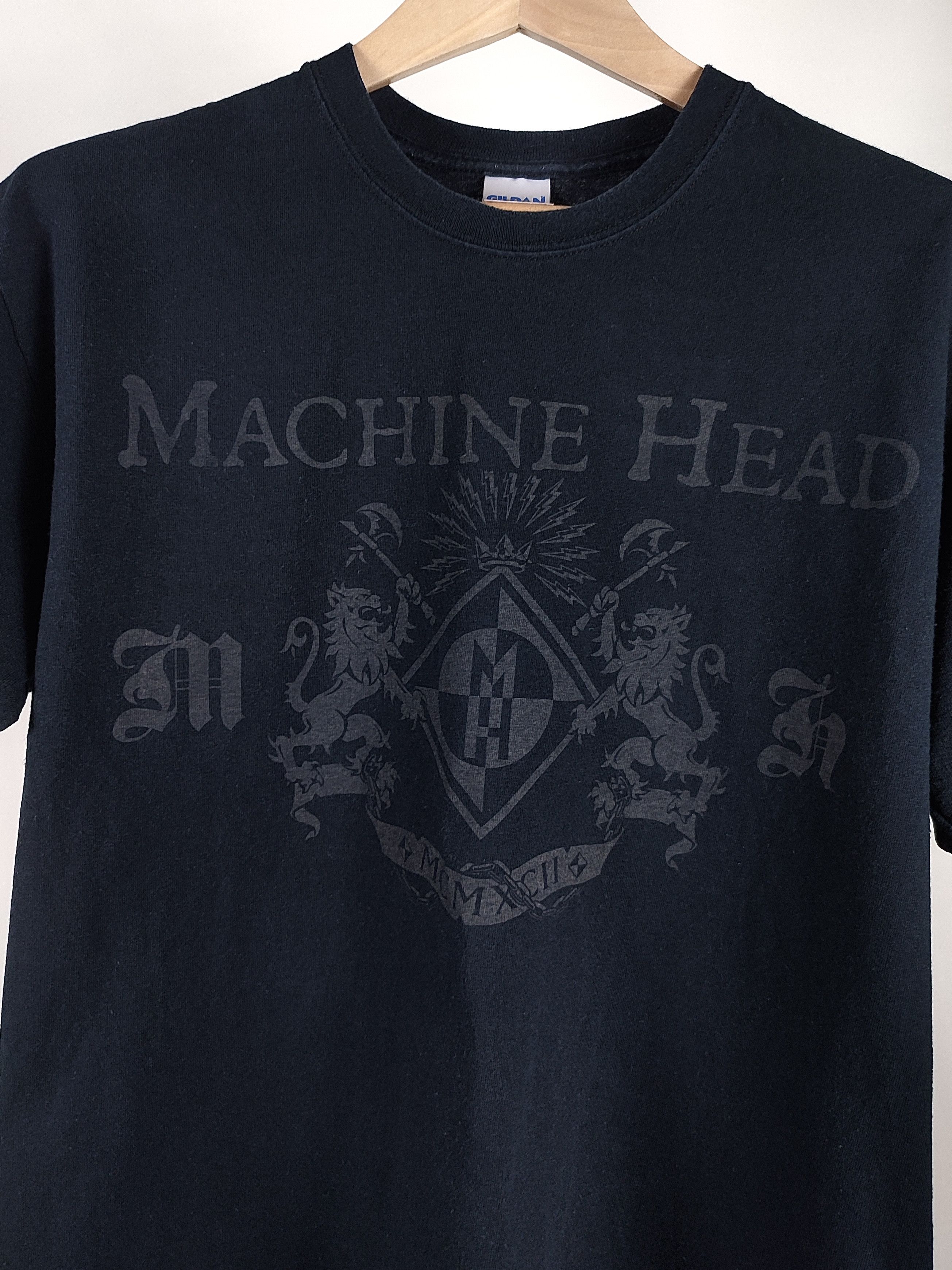 Band Tees Y2K Vintage Machine Head Rock Band Black T-Shirt Tee 00s Size US L / EU 52-54 / 3 - 3 Thumbnail