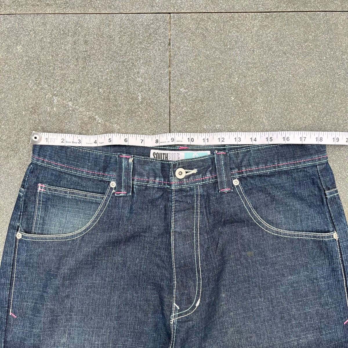 Southpole × Vintage Crazy Vintage South Pole Embroidered Denim Jeans Size US 36 / EU 52 - 9 Thumbnail