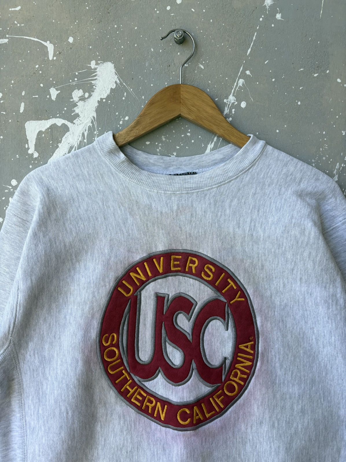 Vintage Vintage 90s USC Trojan Crewneck Sweatshirt Size US M / EU 48-50 / 2 - 2 Thumbnail