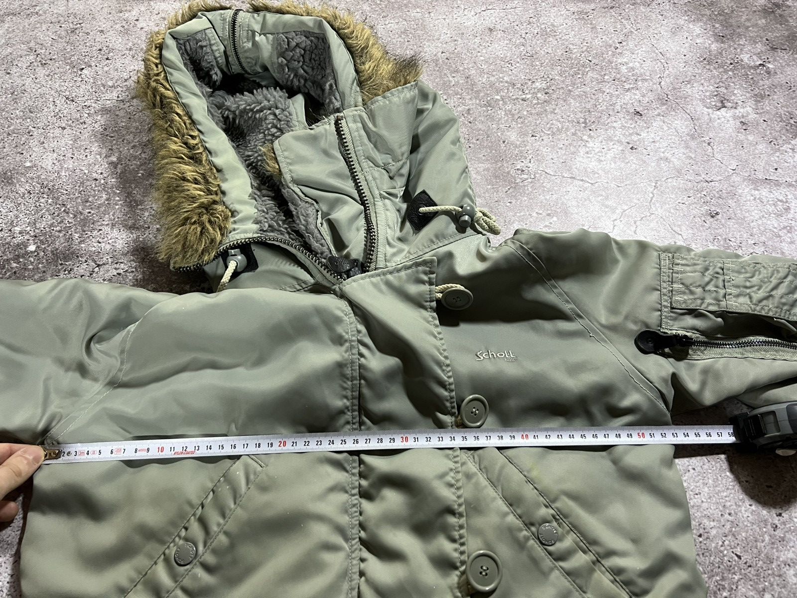 Schott Schott ub3 flyer DOWN JACKET BOMBER parka n2b fur Distressed Size US M / EU 48-50 / 2 - 18 Thumbnail
