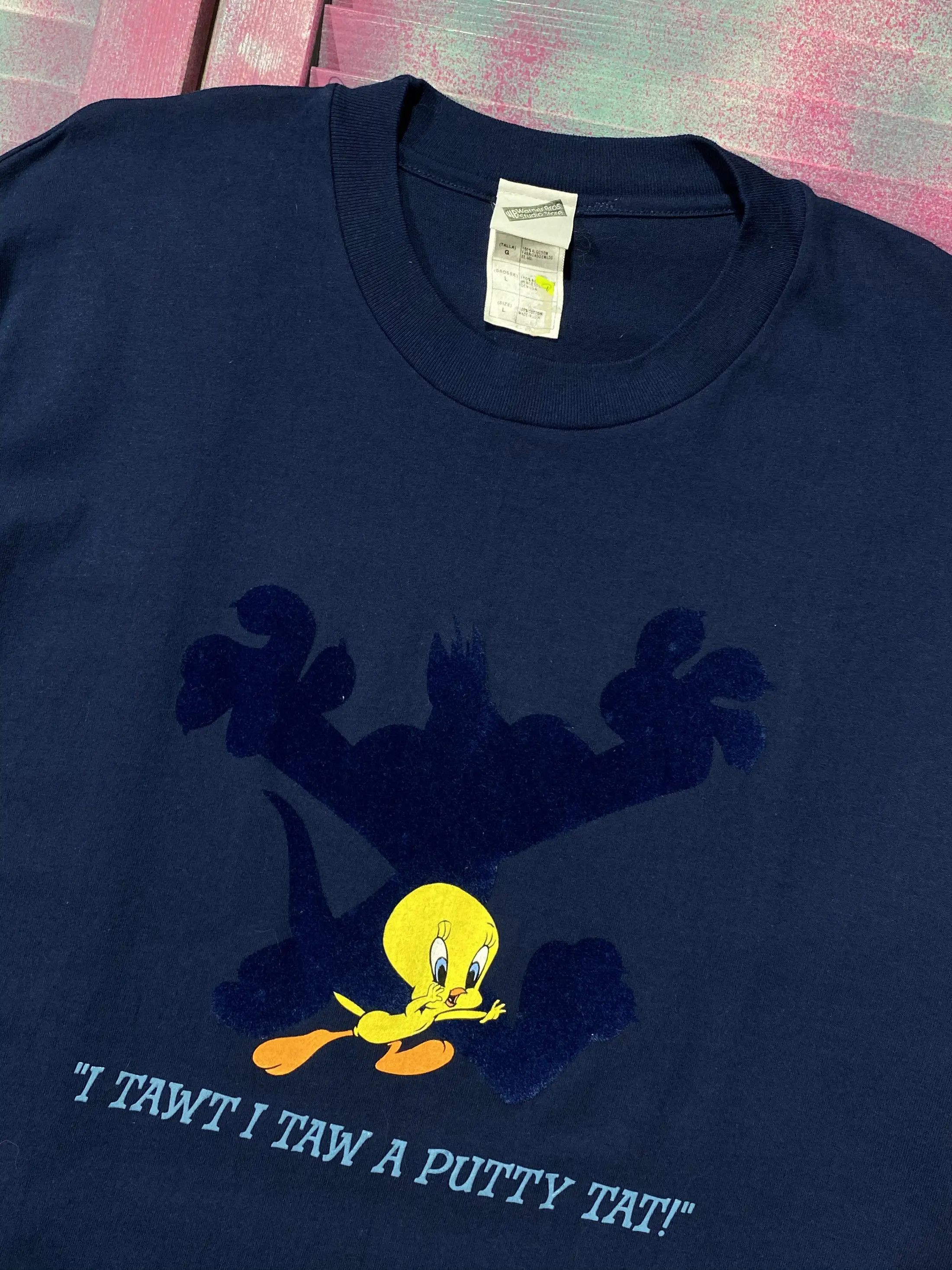 Cartoon Network Vintage 90s Looney Tunes Tweety T-shirt Size US L / EU 52-54 / 3 - 4 Thumbnail