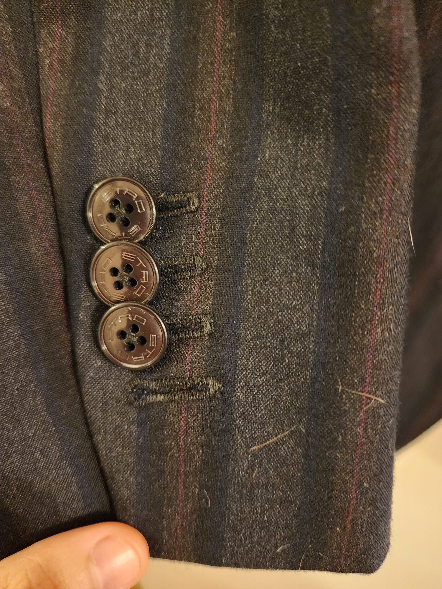Etro Etro Dark Gray Stripe Suit 38R NWOT Size 38R - 8 Thumbnail