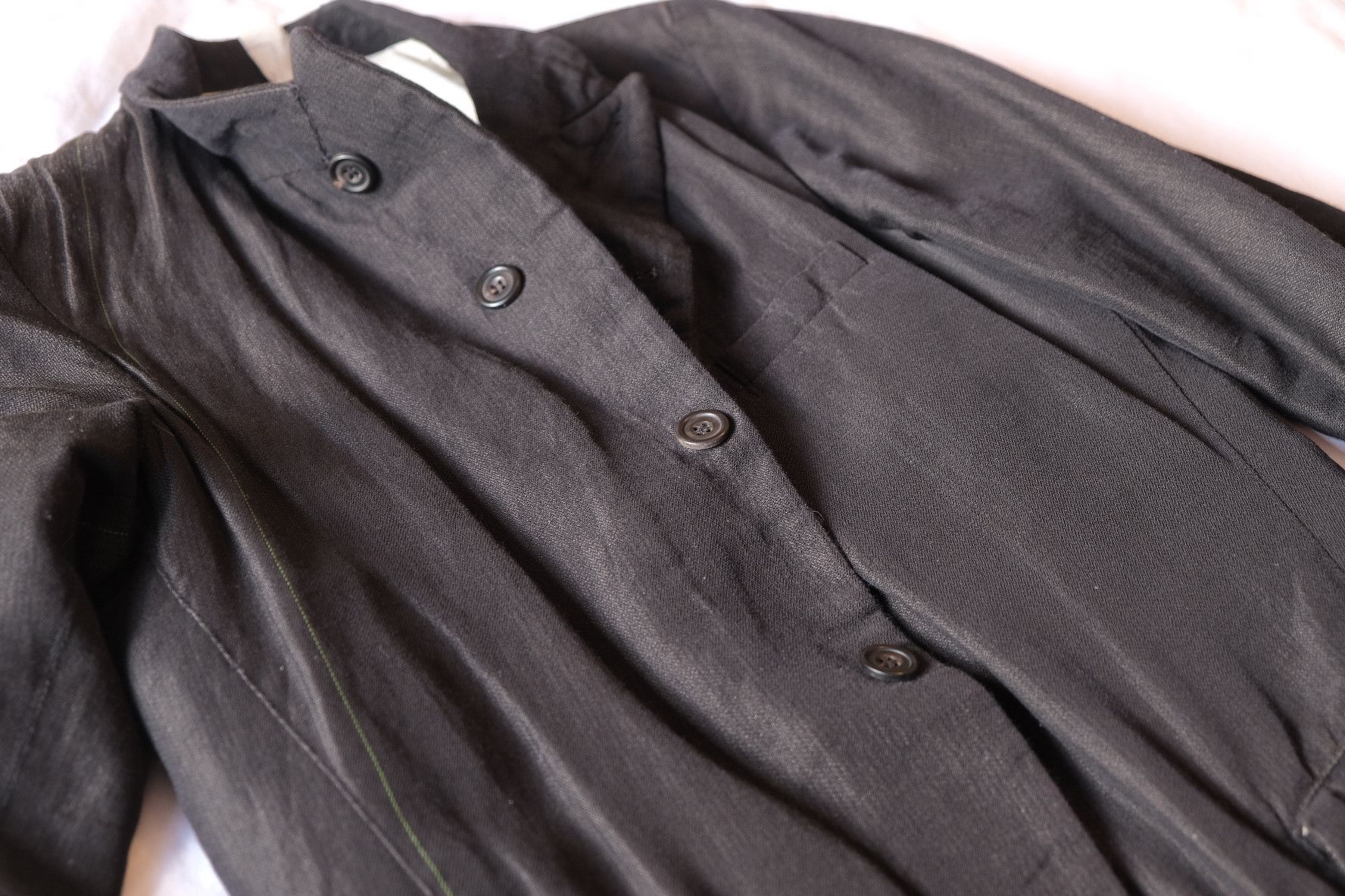 Paul Harnden Shoemakers Paul Harnden mens blazer S linen black Size 34R - 3 Thumbnail