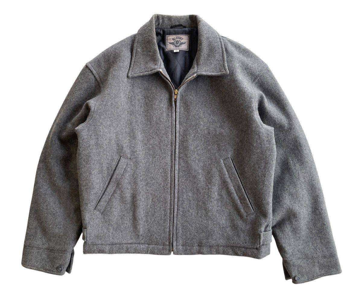Japanese Brand 90s Blueky Street Surf Wool Blouson Jacket Size US L / EU 52-54 / 3 - 2 Thumbnail