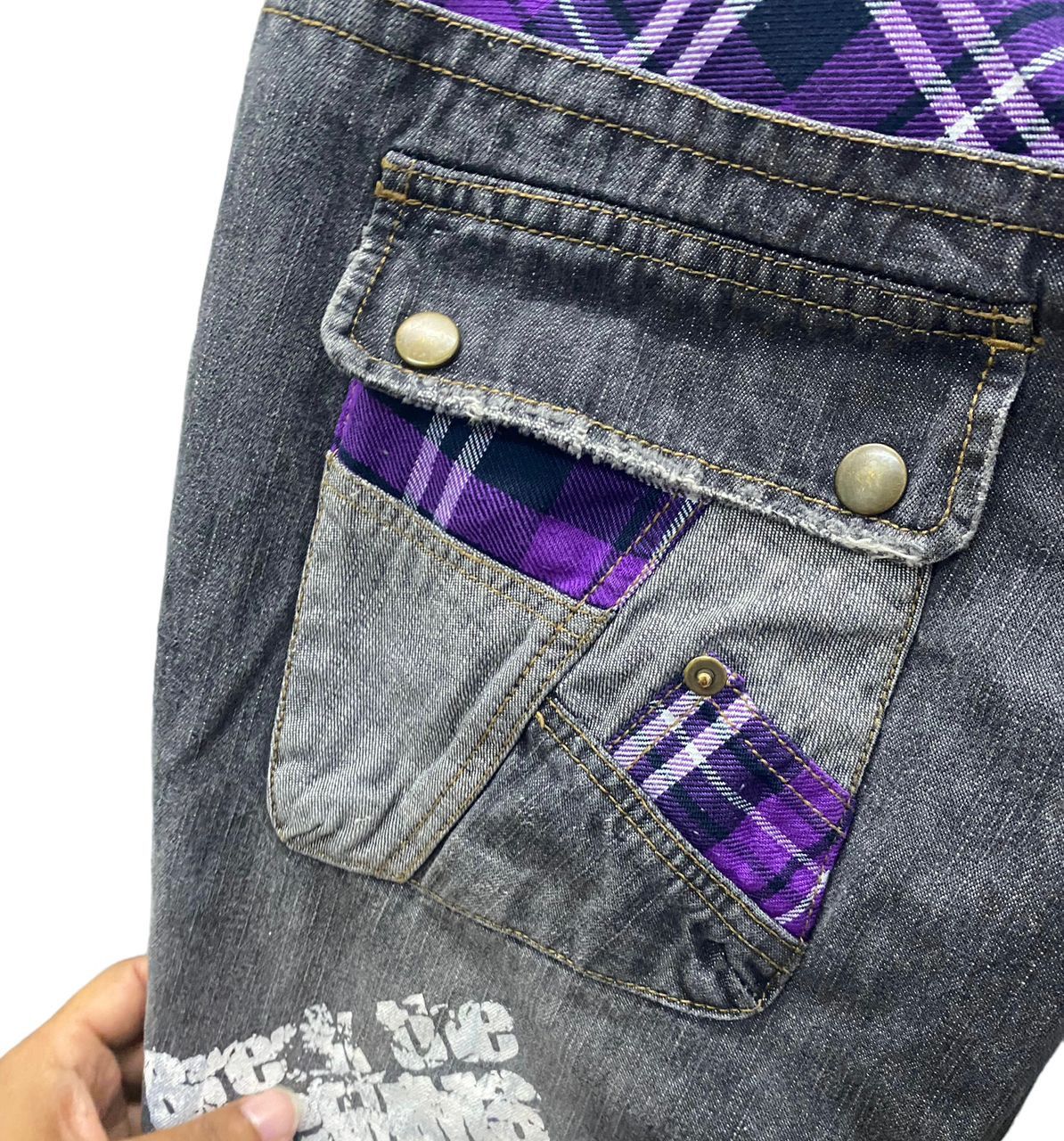 💥BEST OFFER💥SEX POT LABEL PUNK DISTRESSED DENIM