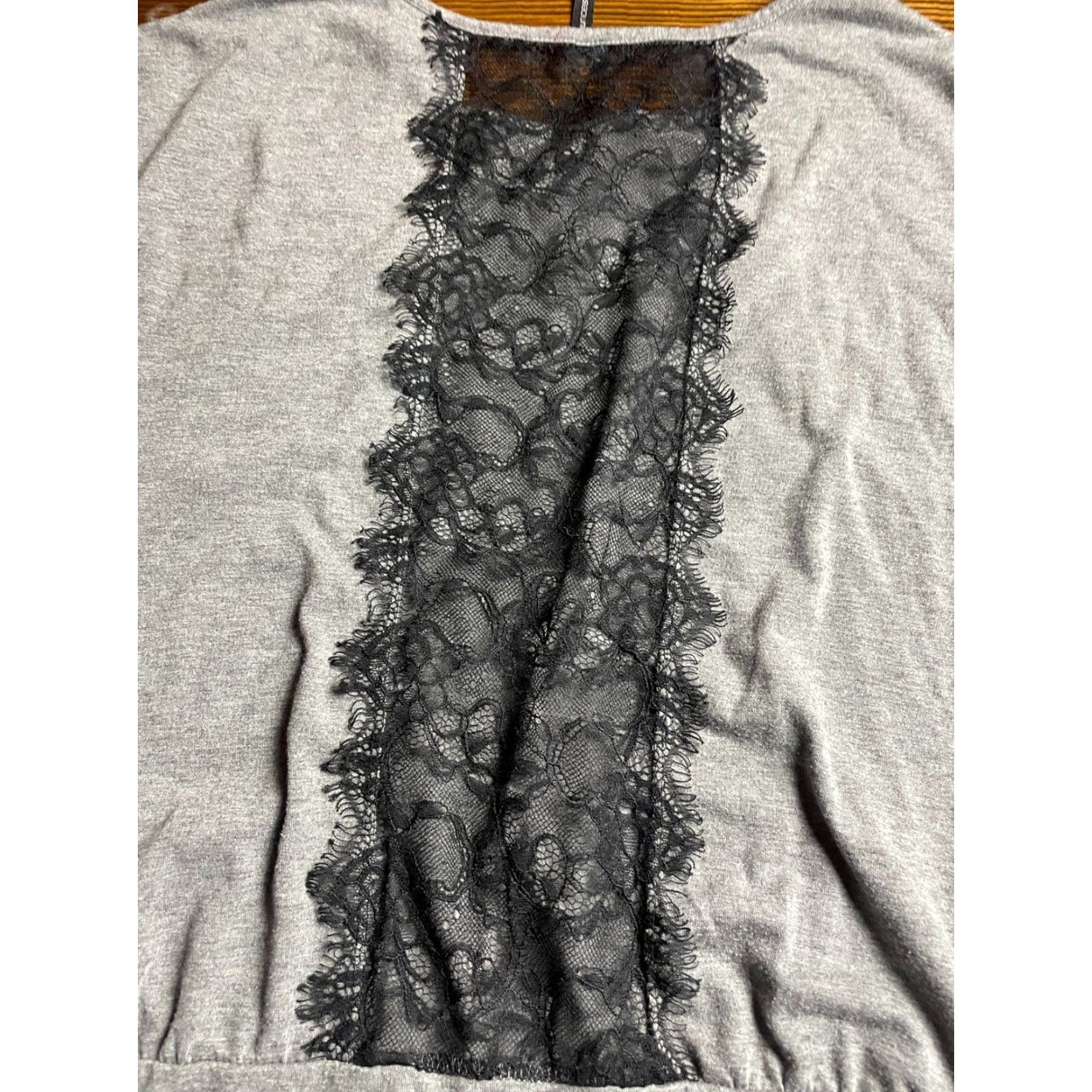 Vintage Maurices Shirt Women's Size Small Gray Black Lace Sleeveless Shirt Casual Modern Womens Size S / US 4 / IT 40 - 4 Thumbnail