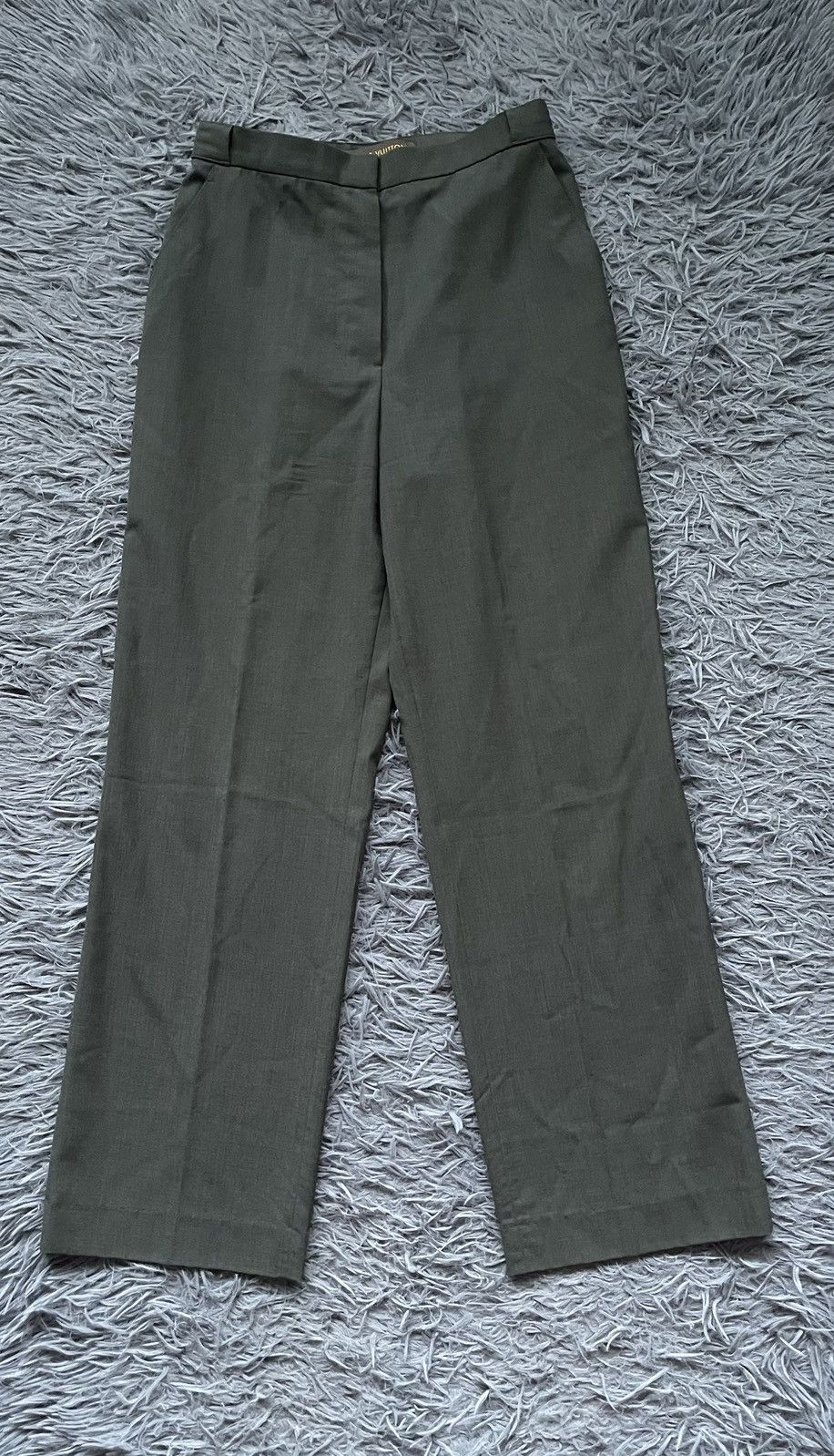 Louis Vuitton 90s vintage wide leg palazzo wool pants