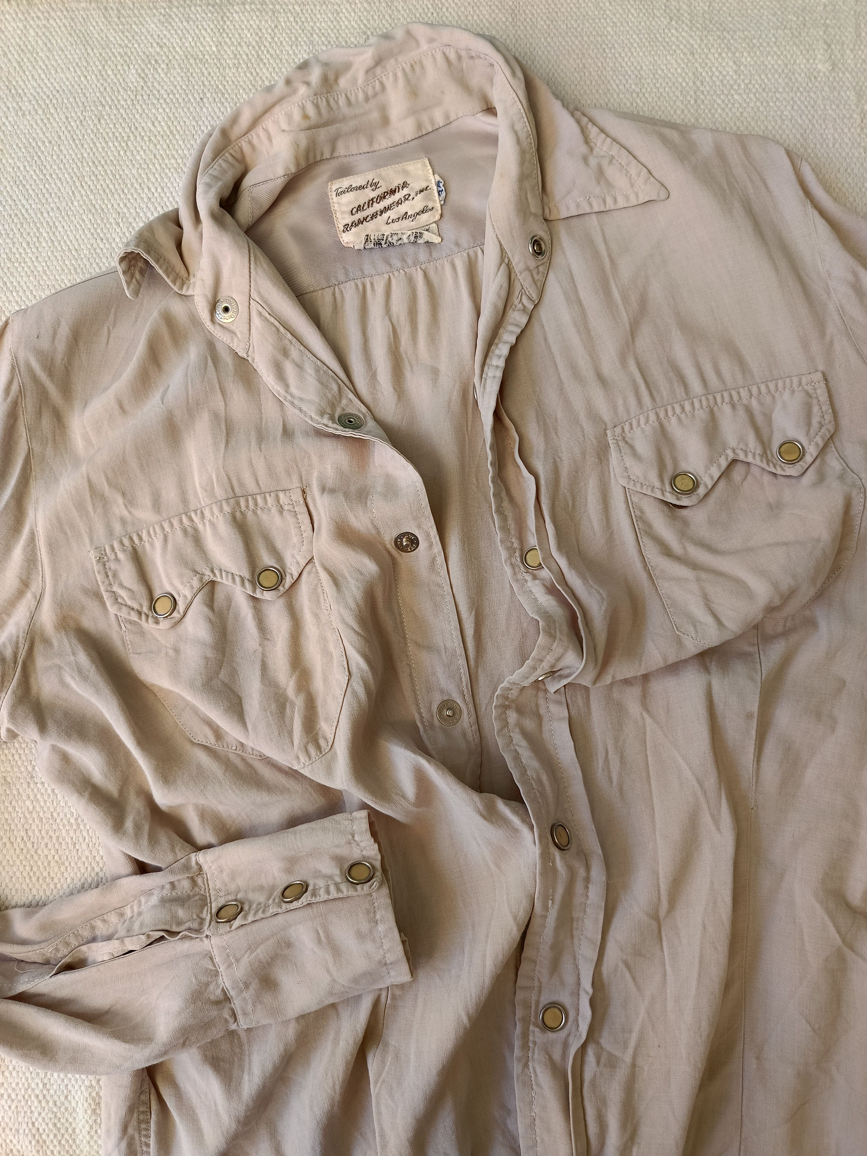 Vintage California Ranchwear 40s 50s rayon USA western snapper shirt Size US XS / EU 42 / 0 - 10 Thumbnail