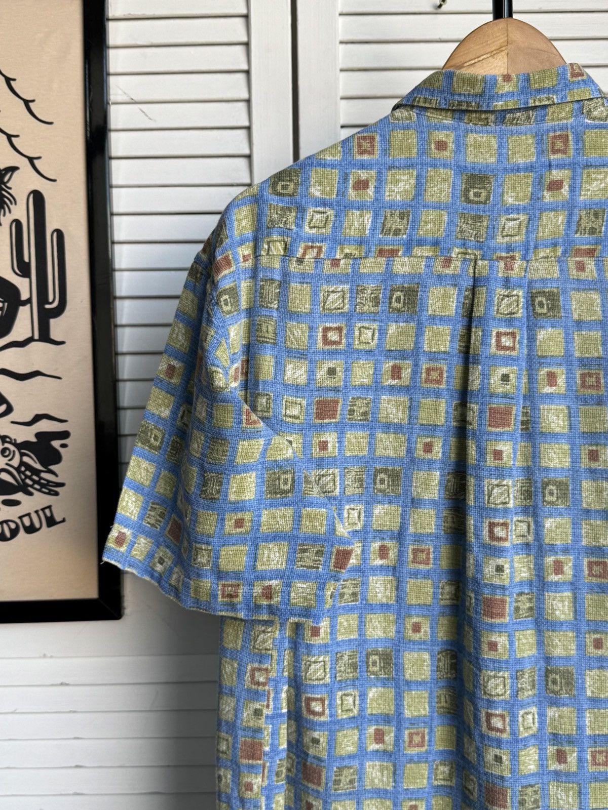 Vintage Vintage Ahlemeyer Crazy Pattern Abstract Textur Button Shirt Size US XL / EU 56 / 4 - 15 Thumbnail