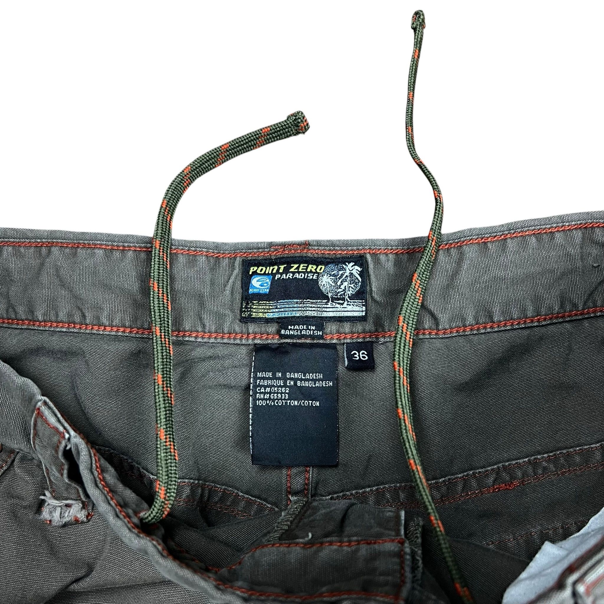 Point Zero Vintage Y2K Point Zero Paradise Contrast Stitch Shorts - 36” Size US 36 / EU 52 - 3 Thumbnail
