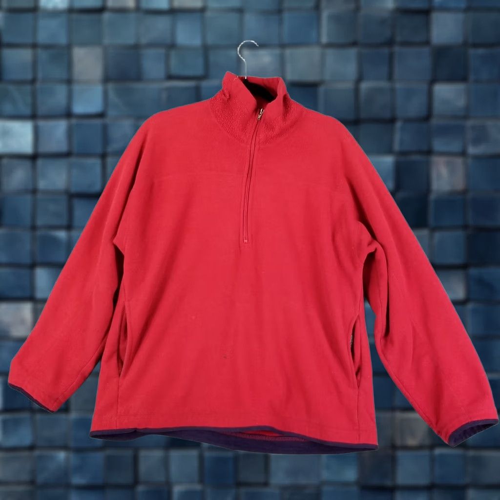 Patagonia VINTAGE Patagonia Synchilla Jacket Mens Medium Red USA Windbreaker Zip Full Zip Pockets Logo" Size US M / EU 48-50 / 2 - 1 Thumbnail