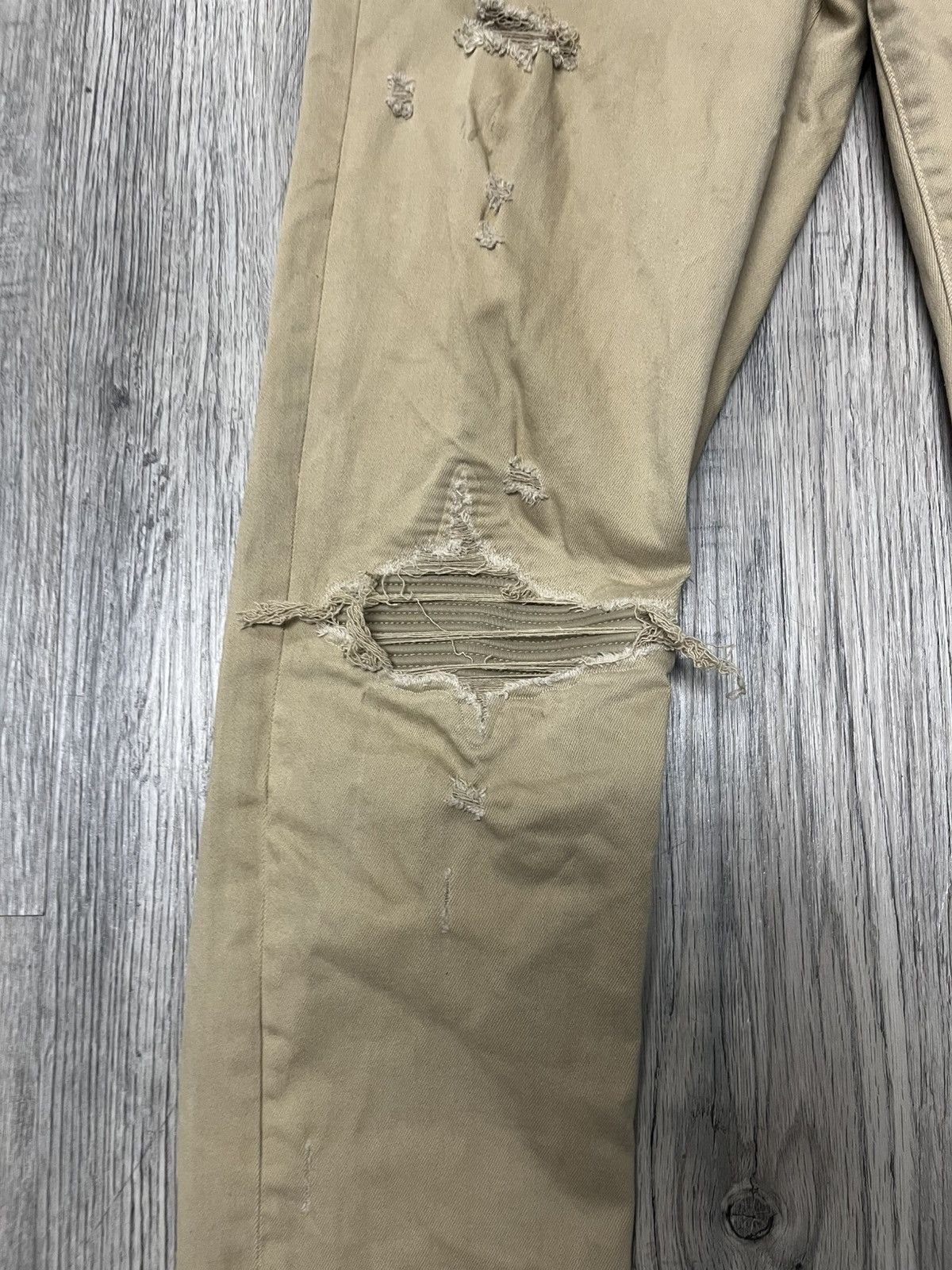 Amiri Amiri MX1 Khaki Patches Tan Beige Denim Size US 32 / EU 48 - 3 Thumbnail
