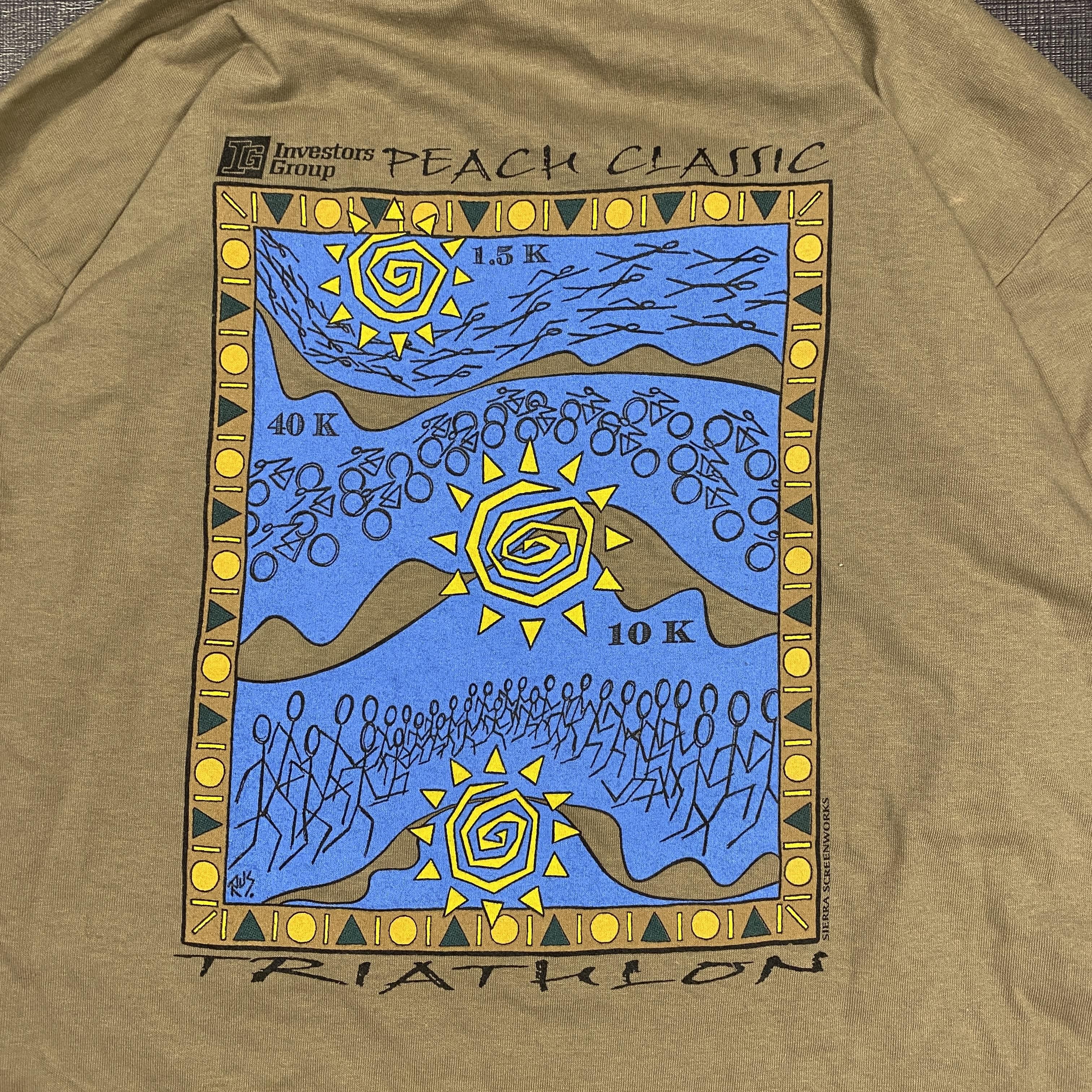 Vintage Vintage Peach Classic Triathlon 1997 Long Sleeve Tee L Size US L / EU 52-54 / 3 - 4 Thumbnail