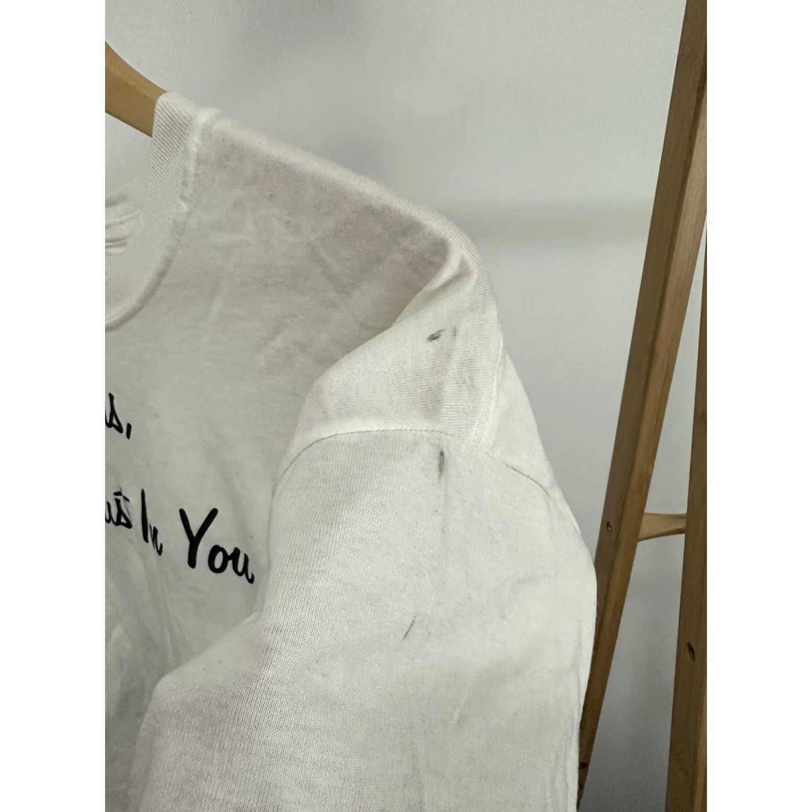 Hanes VTG Jesus I Trust In You Double Sided T-Shirt Men L White Nike Shirts Size US L / EU 52-54 / 3 - 6 Thumbnail