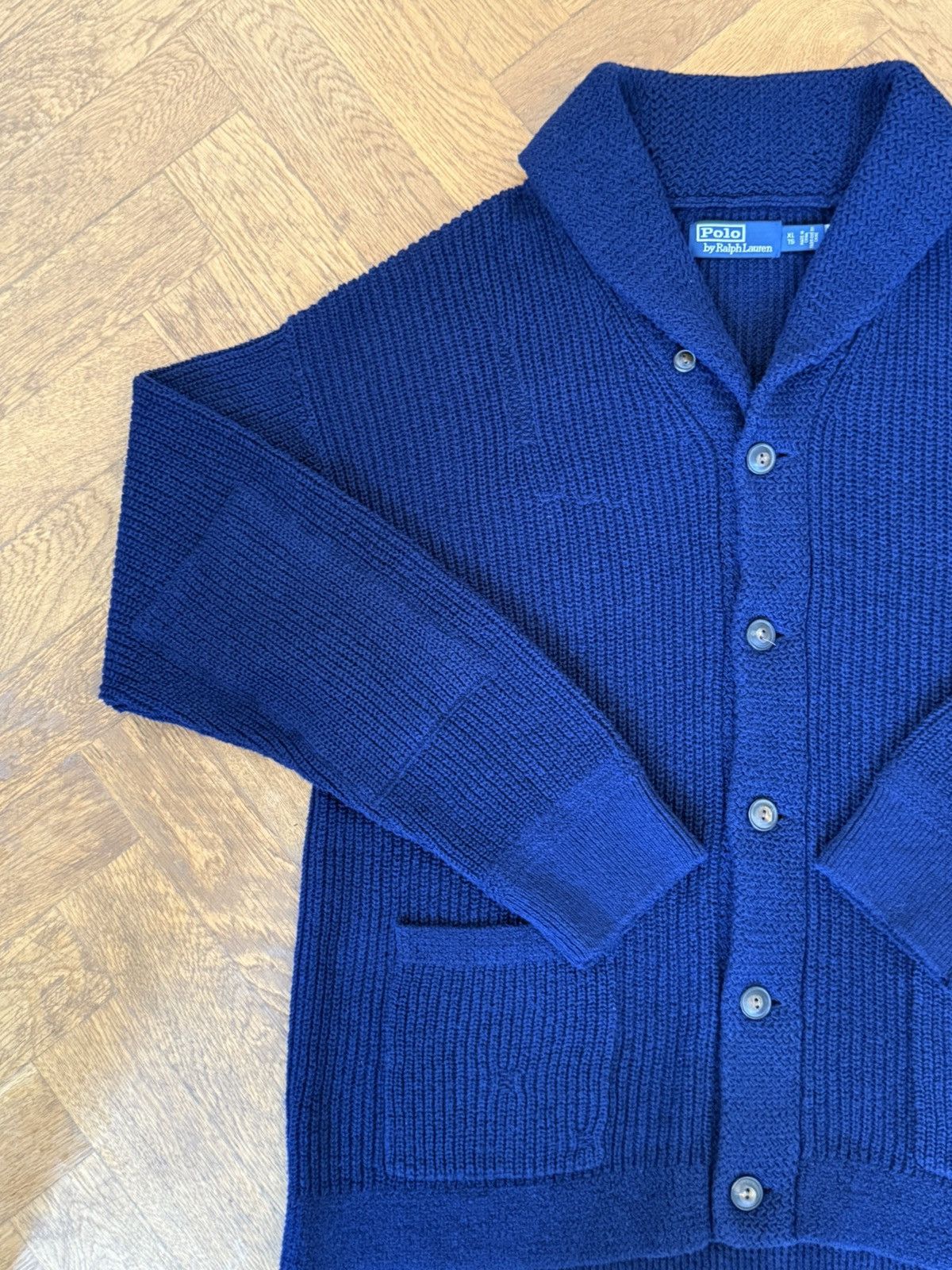 Polo Ralph Lauren Polo by Ralph Lauren Shawl-Collar Cardigan Sweater Size US XXL / EU 58 / 5 - 4 Thumbnail