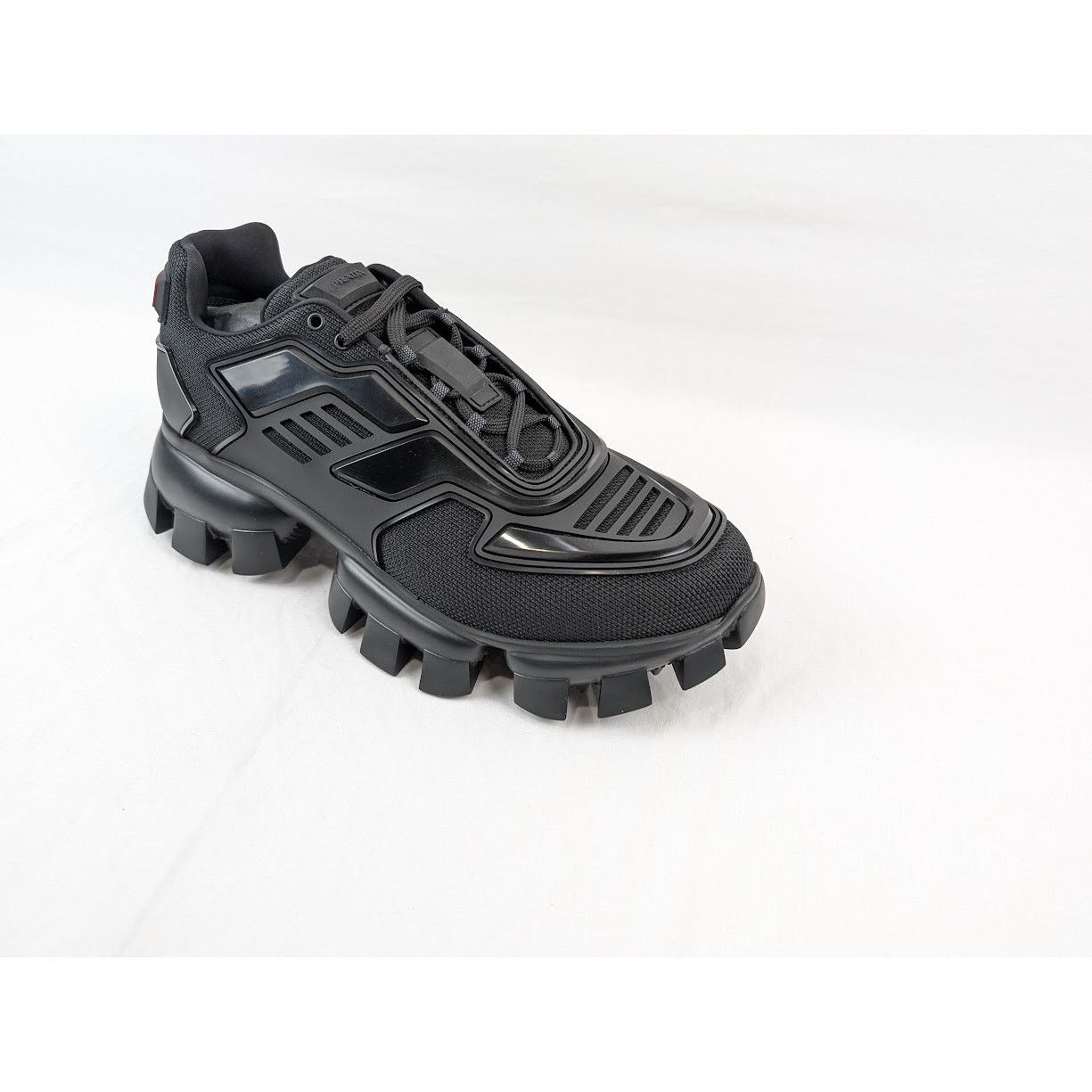 Prada o1rshd1 Rubber Knit Sneakers in Nero 9.5 US Size US 9.5 / EU 42-43 - 2 Thumbnail