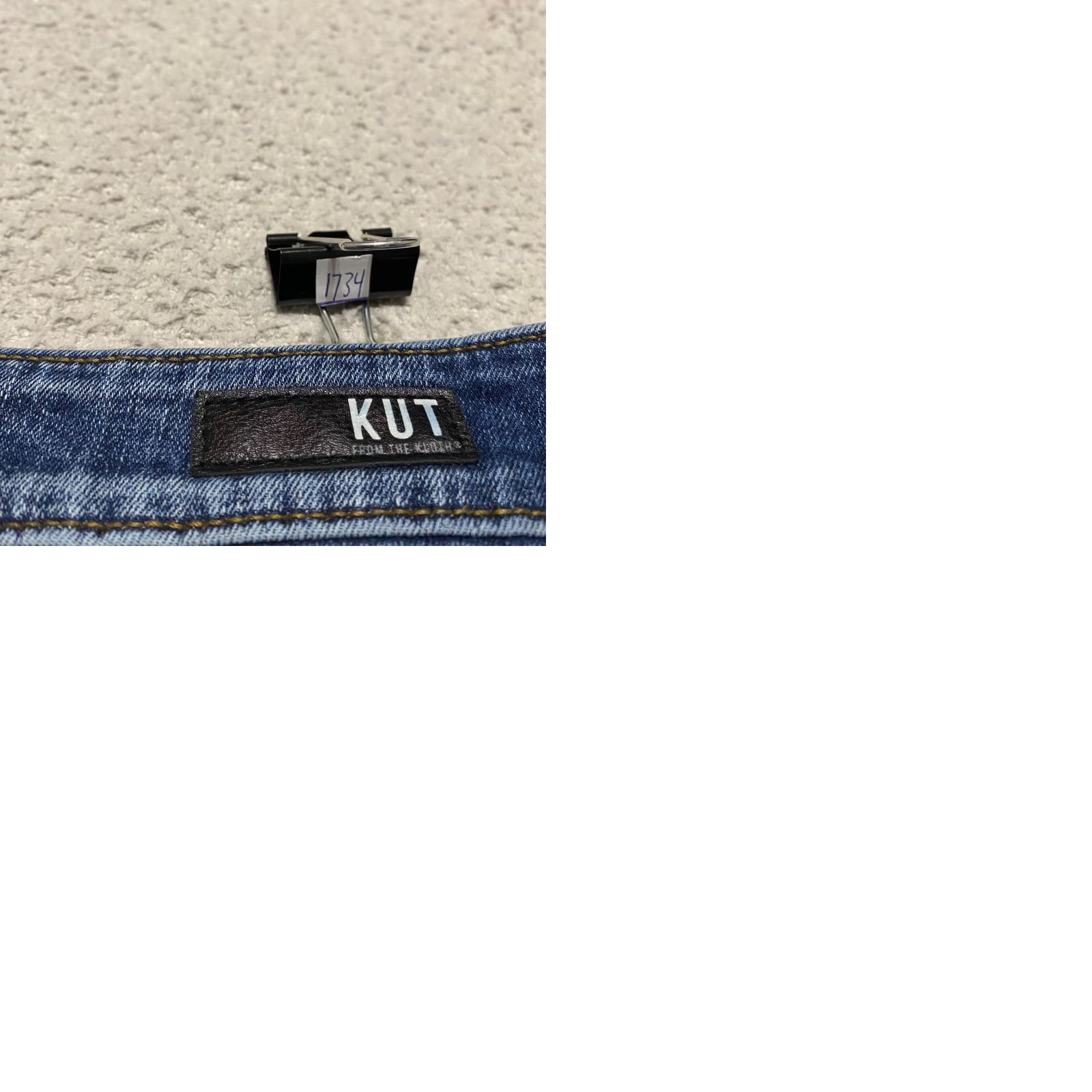Vintage KUT from the Kloth Jeans Womens 6P Blue Denim Mia Toothpick Skinny Low Rise Jeans? Size 28" / US 6 / IT 42 - 9 Thumbnail