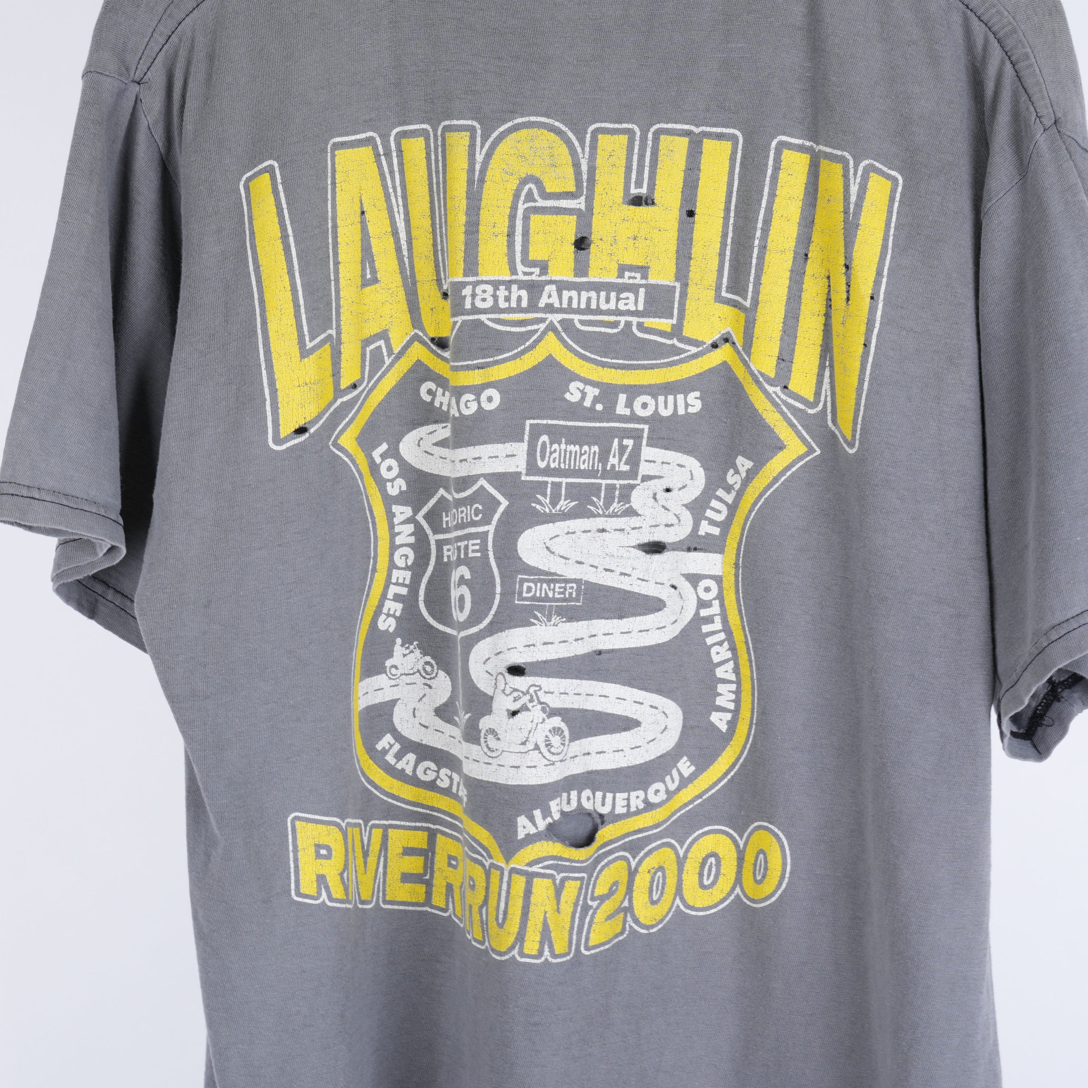 Vintage VINTAGE FADED LAUGHLIN RIVER RUN POKER TOUR TEE Size US L / EU 52-54 / 3 - 4 Thumbnail