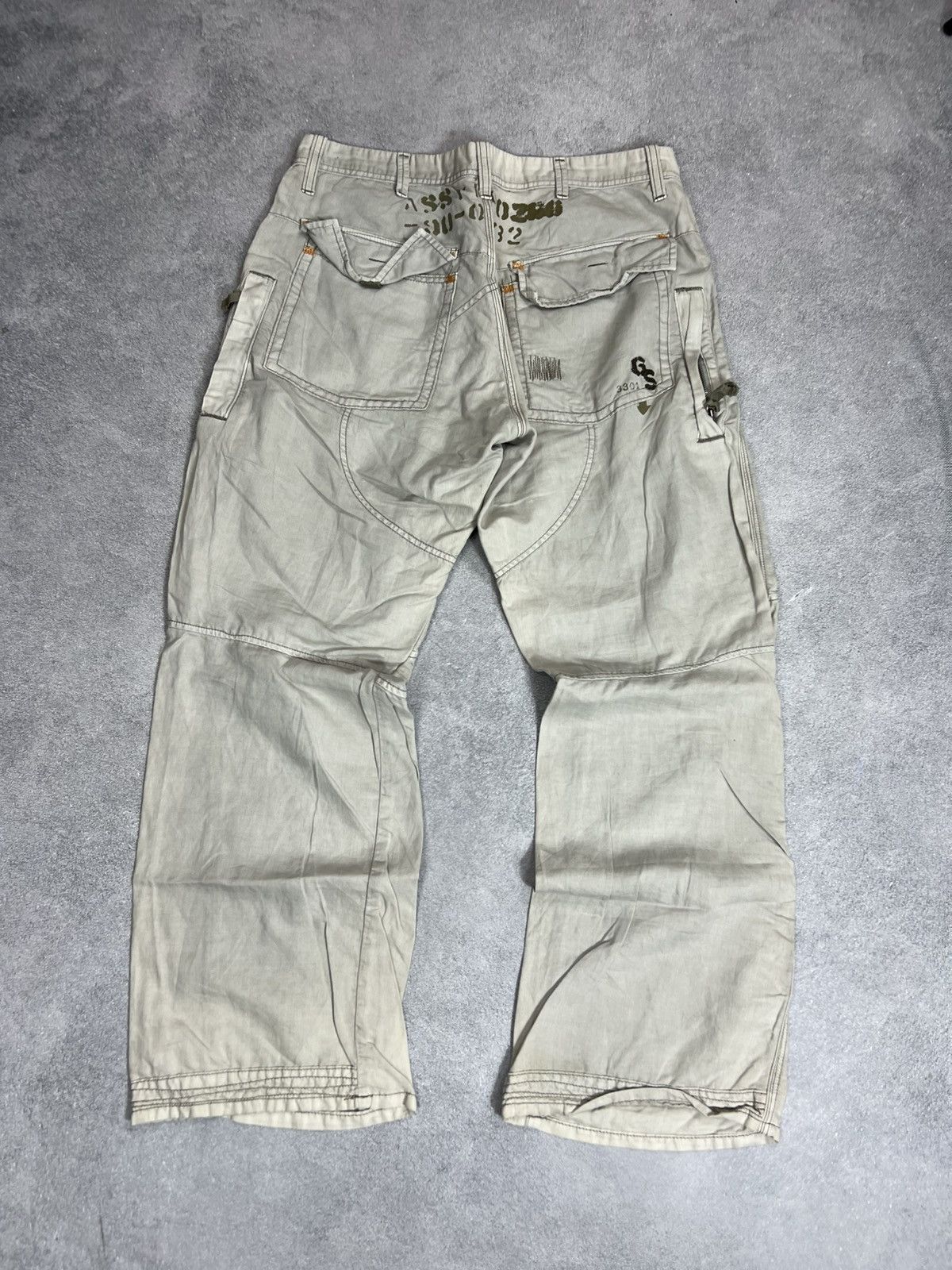 G-Star Vintage Junya Watanabe Travis Scott Style Cargo Jeans 90s Size US 34 / EU 50 - 3 Thumbnail