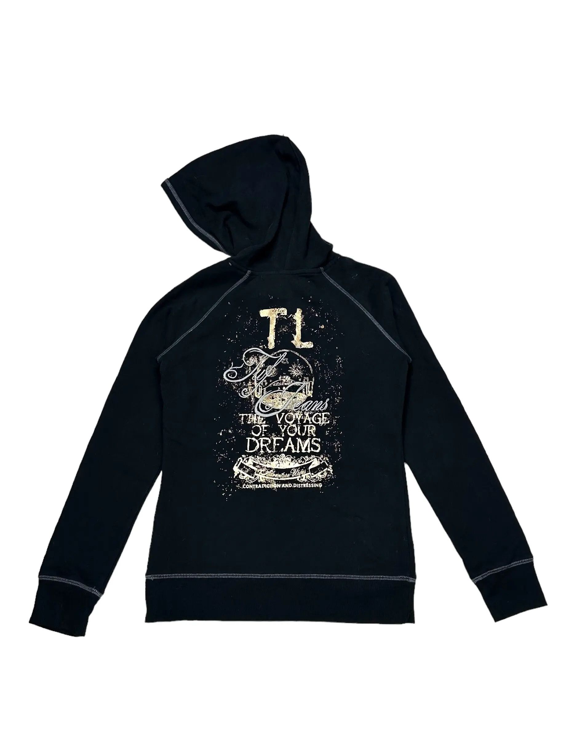 image of Archival Clothing Tough "the Voyage Of Your Dreams" Hoodie in Black, Men's (Size Medium)