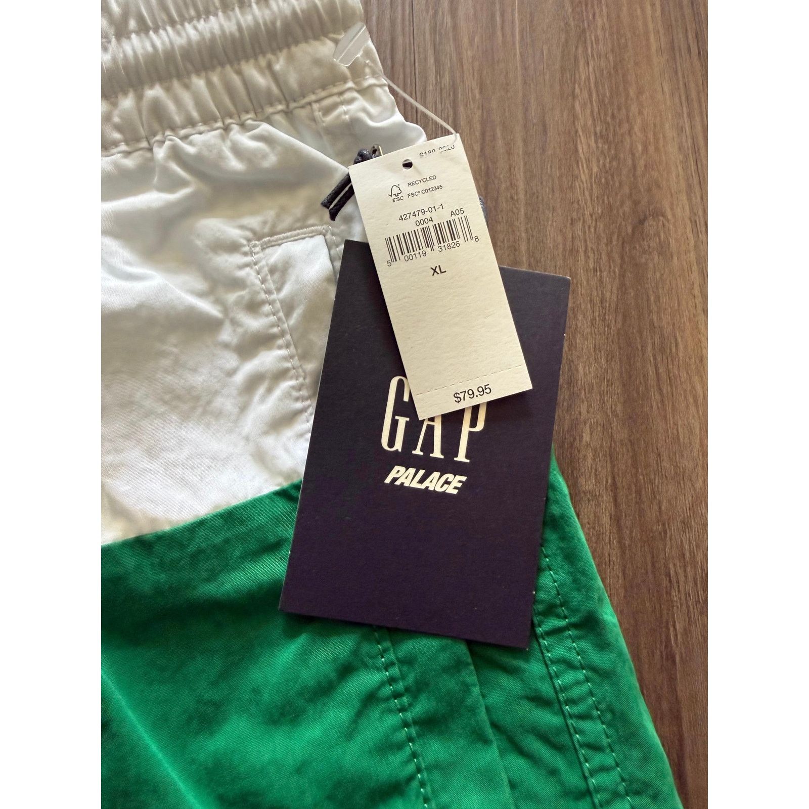 Gap Palace x Gap 2024 Boardshort White Green NWT Size US 36 / EU 52 - 5 Thumbnail