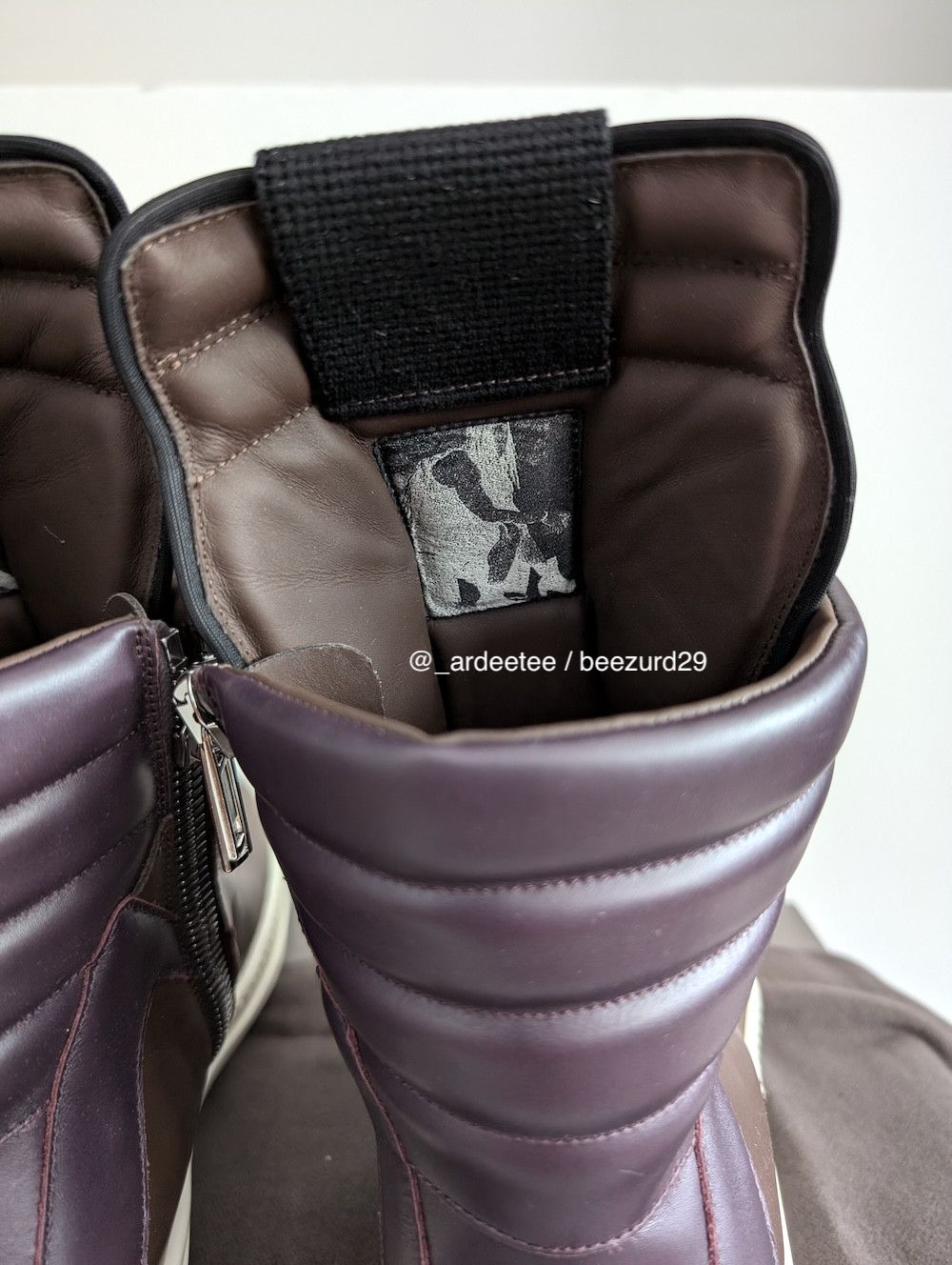 Rick Owens 💥UNRELEASED 1/1 SAMPLE GEOBASKETS BROWN/AMETHYST PURPLE Size US 11 / EU 44 - 7 Thumbnail