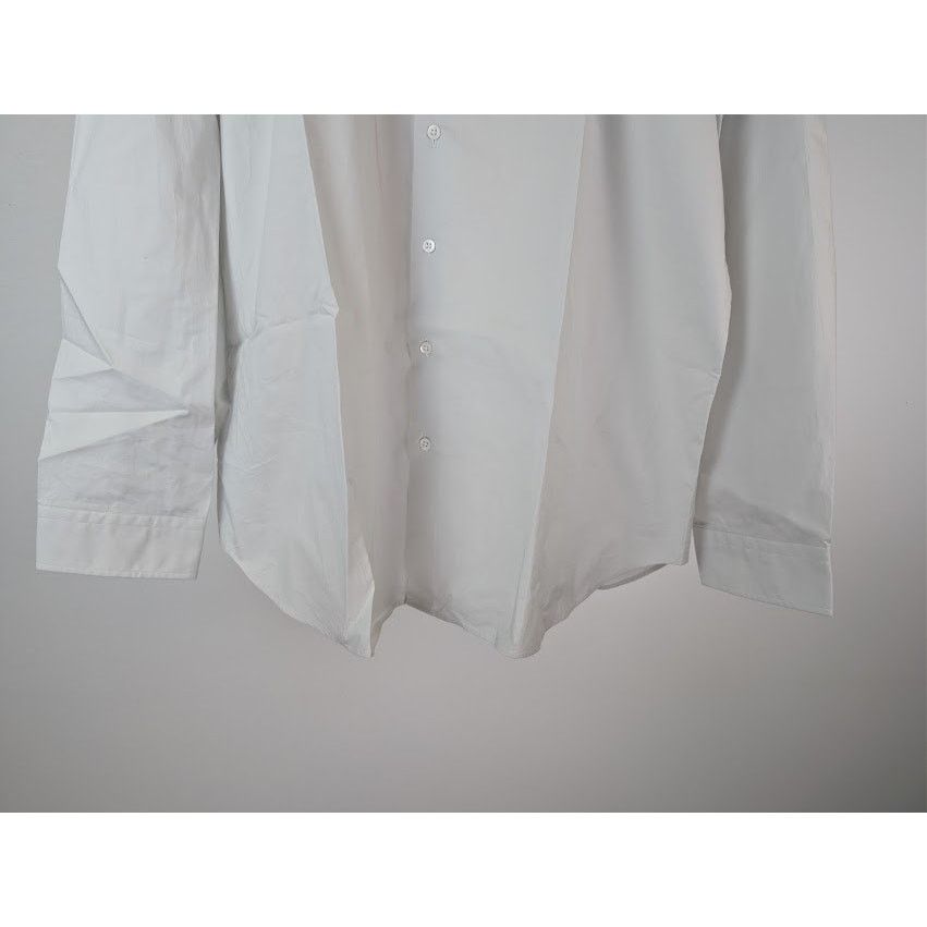 Raf Simons o1rshd1 Long Sleeve Cotton Print Back Button Up Shirt White Size US L / EU 52-54 / 3 - 5 Thumbnail