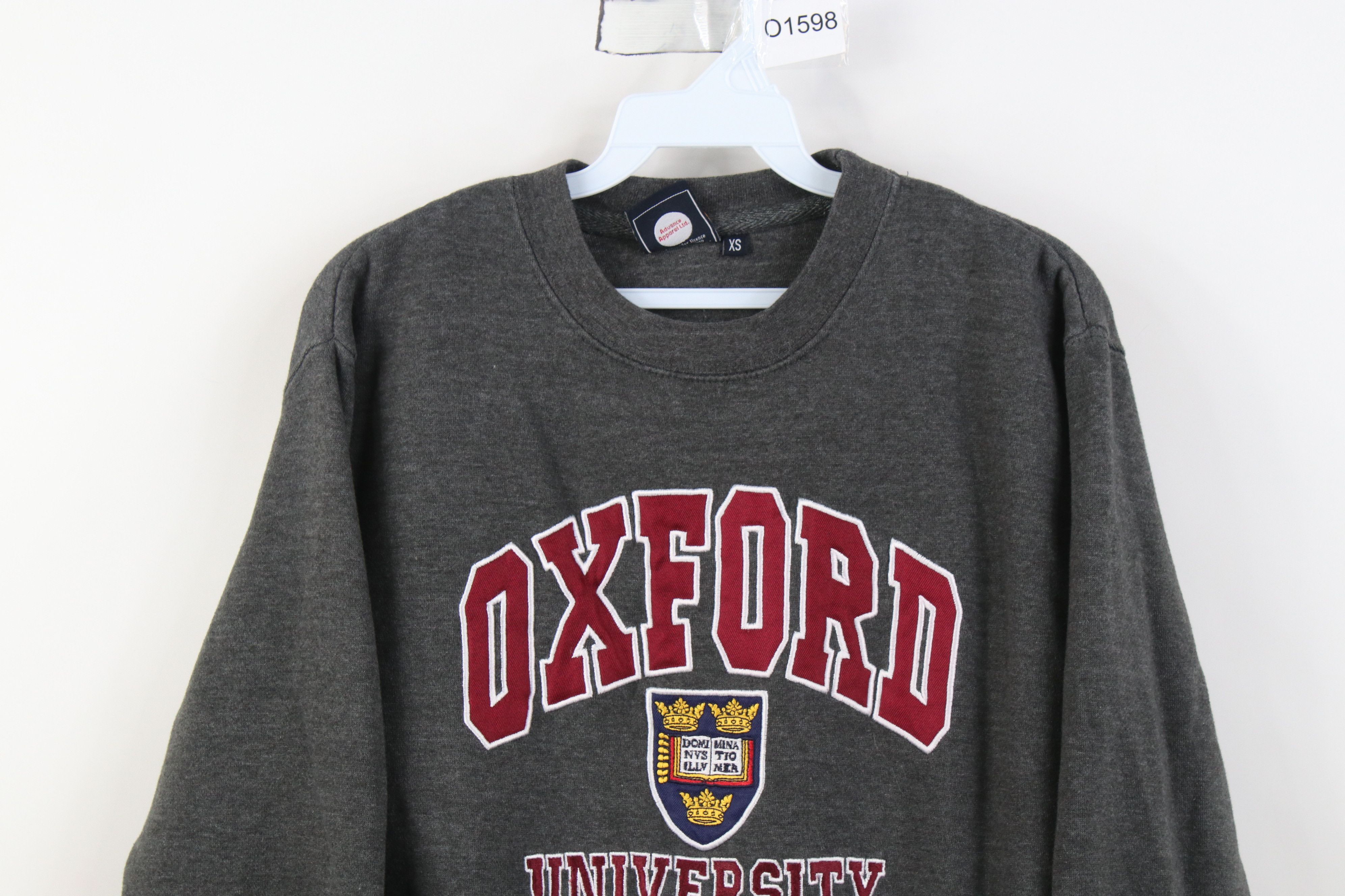 Vintage Vintage Oxford University Crewneck Sweatshirt Heather Gray Size US XS / EU 42 / 0 - 2 Thumbnail