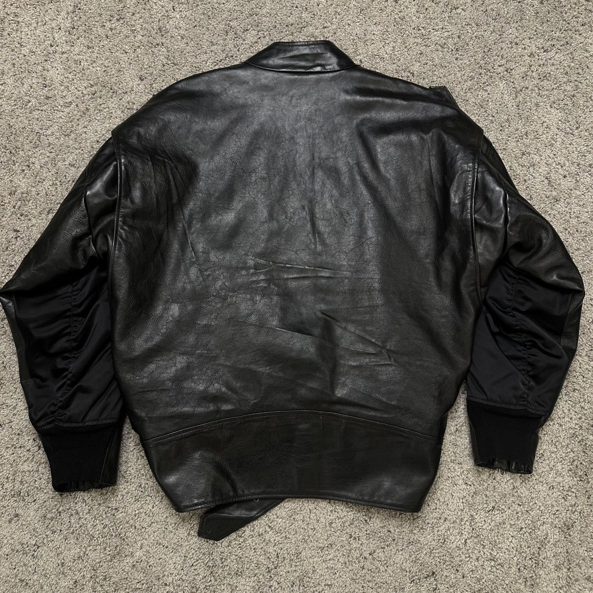 Balenciaga 2017 Balenciaga Leather Bomber Jacket Size US L / EU 52-54 / 3 - 2 Thumbnail