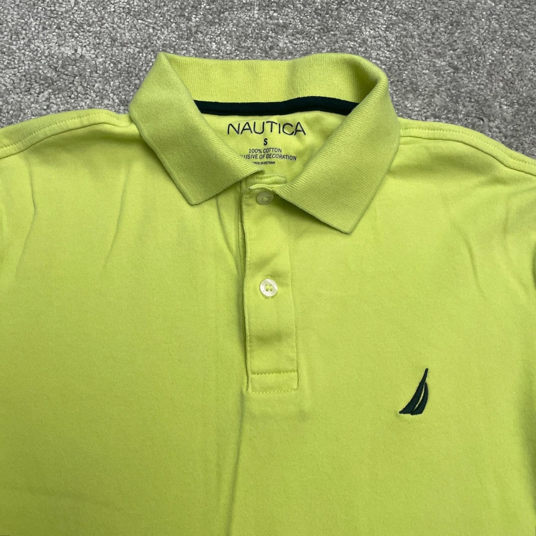Nautica Nautica Polo Shirt Mens Small Green 100% Cotton Short Sleeve Golf Tennis Stretch Short Sleeve Polo Mens Green Regular Classic Sports Size US S / EU 44-46 / 1 - 3 Thumbnail