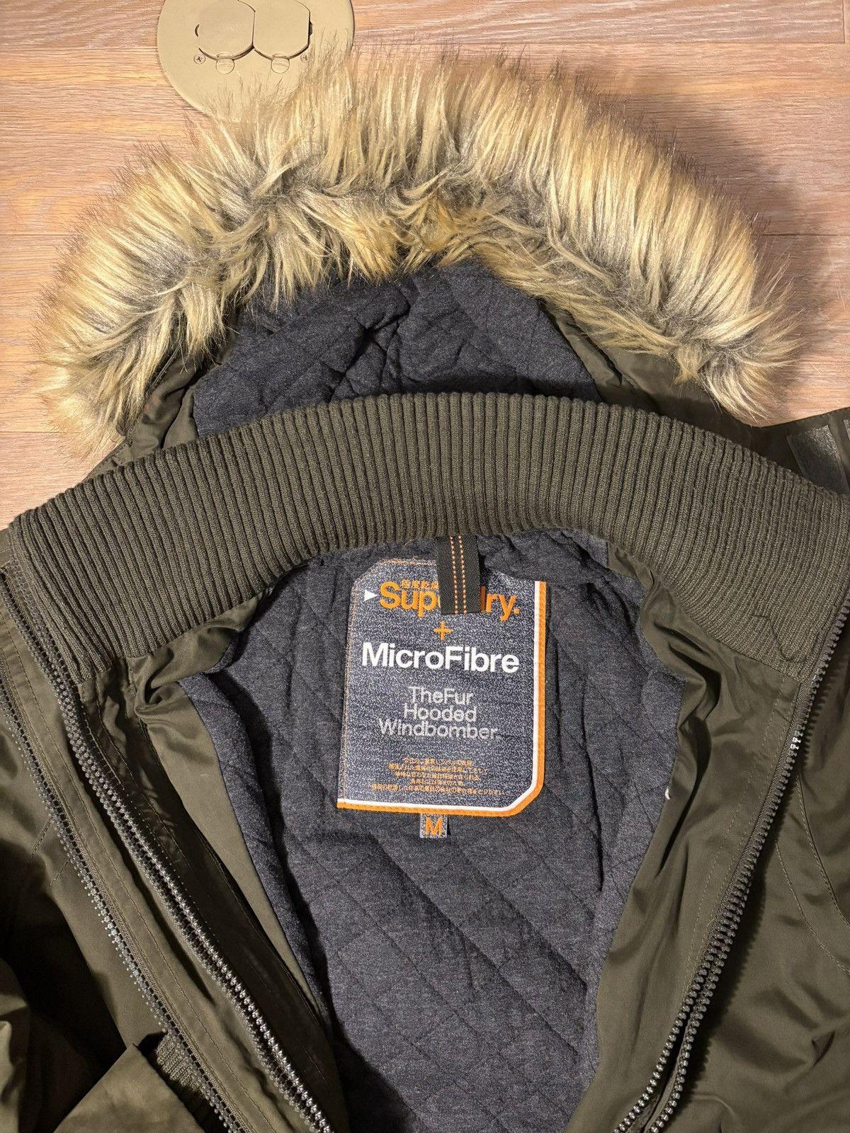 Superdry The Fur Hooded Windbomber Size US M / EU 48-50 / 2 - 6 Thumbnail