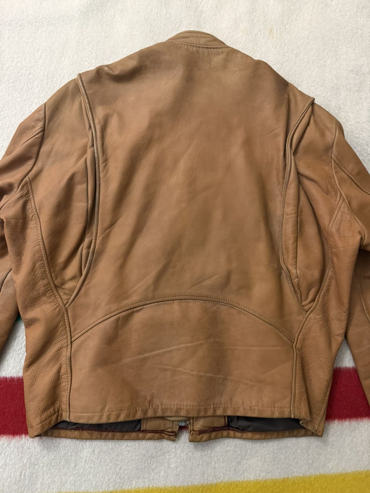 Leather 50s 60s Lesco Leathers? Cafe Racer Jacket 42 Small Medium Size US M / EU 48-50 / 2 - 4 Thumbnail