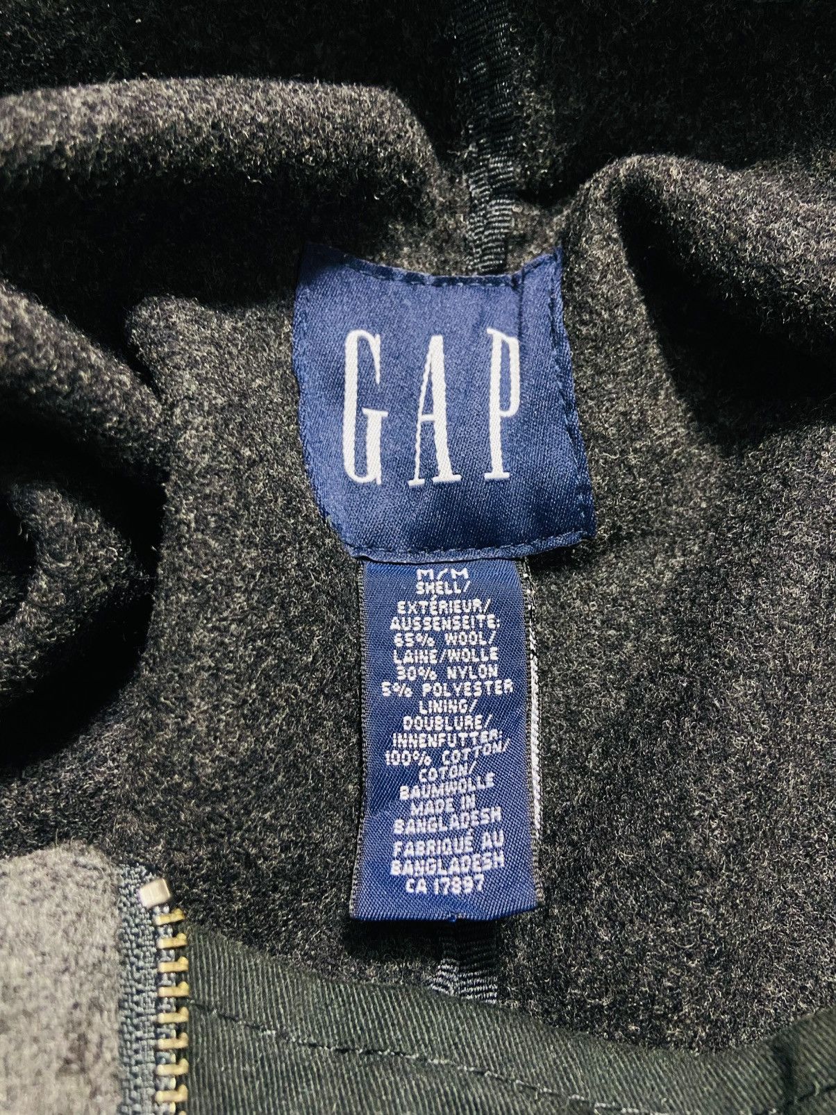 Gap Vintage Gap Pullover Double Pocket Wool/Nylon Jacket Size US L / EU 52-54 / 3 - 16 Thumbnail