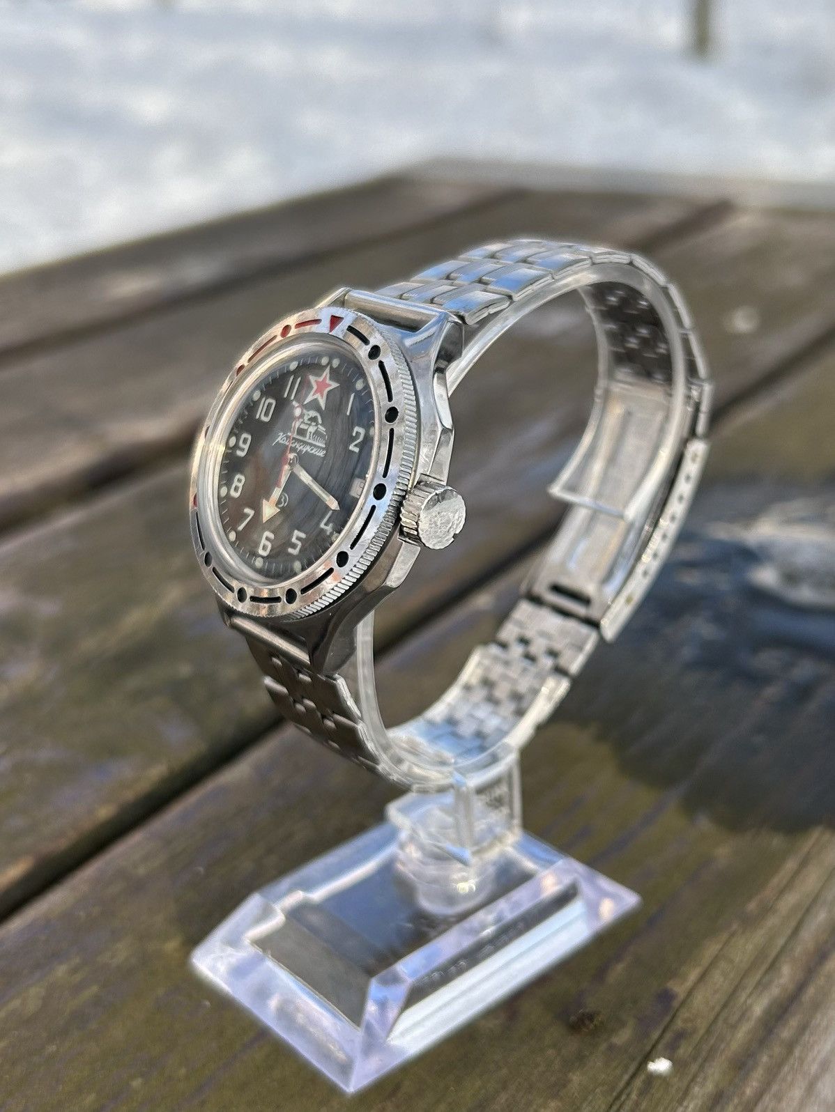 Vintage Vintage Watch Soviet USSR Mechanical Wostok Tank 1980’s Size ONE SIZE - 5 Thumbnail