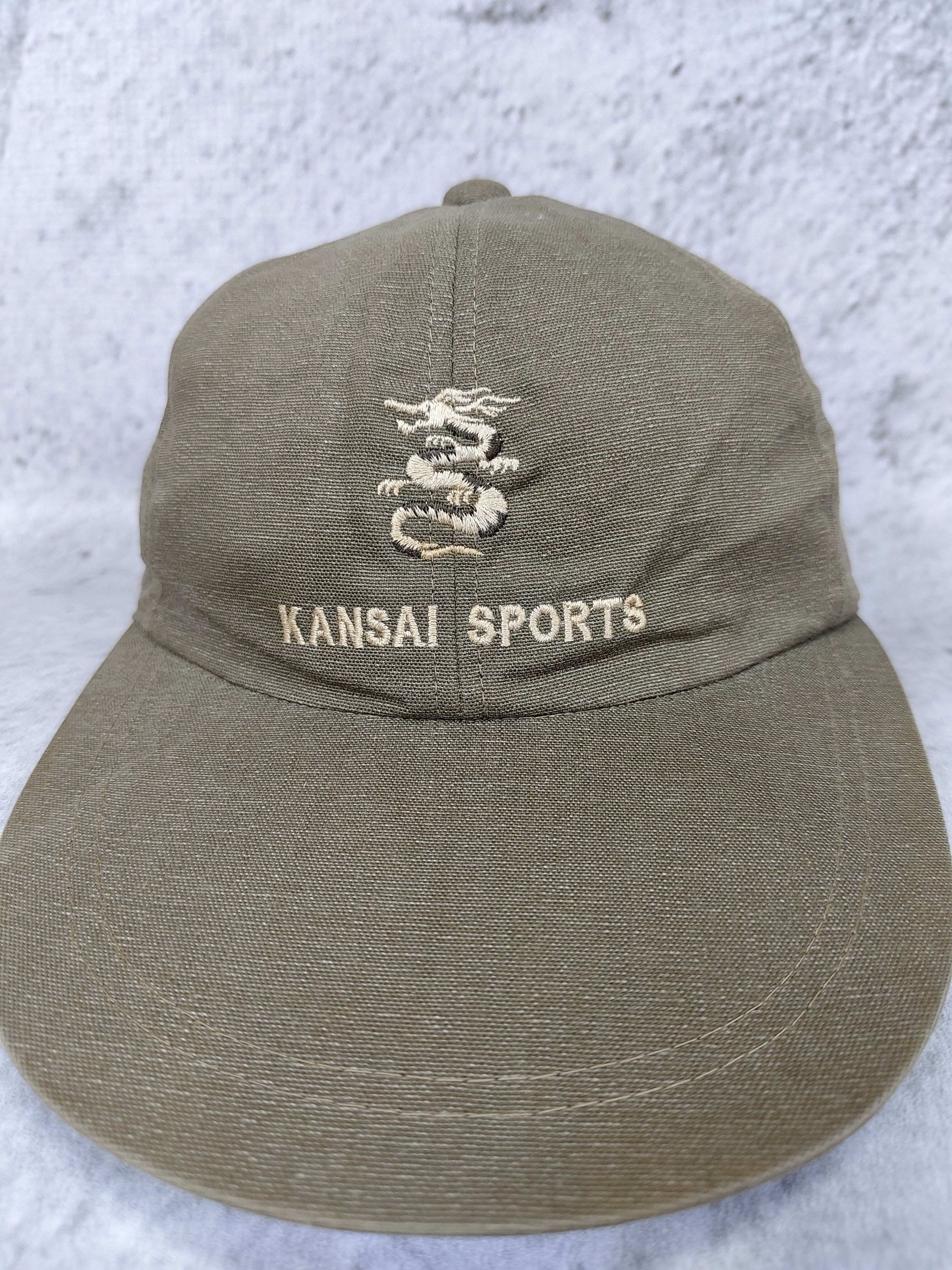 Kansai Yamamoto 80s Kansai Sport💥Archive Dragon Embroidery Minimal Cap Size ONE SIZE - 2 Thumbnail