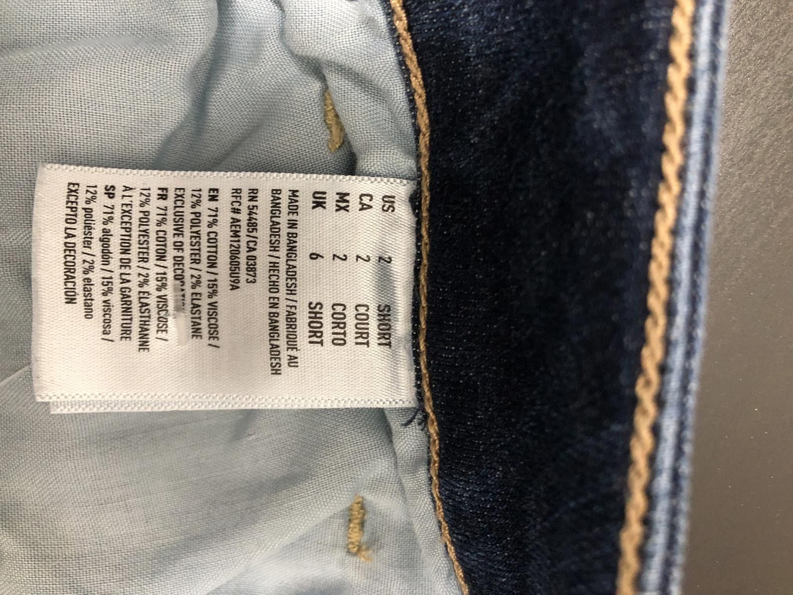 Designer American Eagle Super Stretch Slim Fit Jeans Size 26" / US 2 / IT 38 - 6 Thumbnail