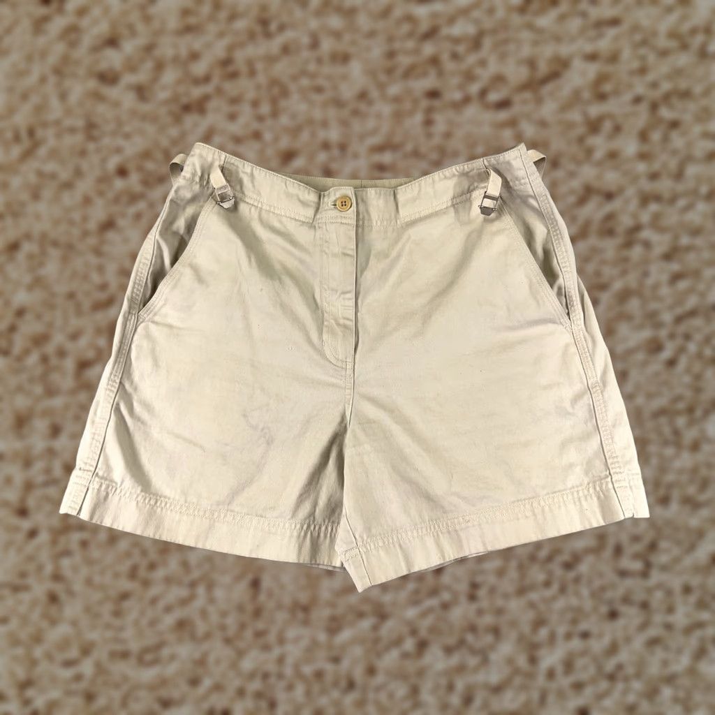 Ralph Lauren Lauren Ralph Lauren Shorts Womens 8P Chino Beige High Rise Cotton Twill Pocket Slim Buckle Casual Golf 90s Mens? Size 30" / US 8 / IT 44 - 1 Thumbnail