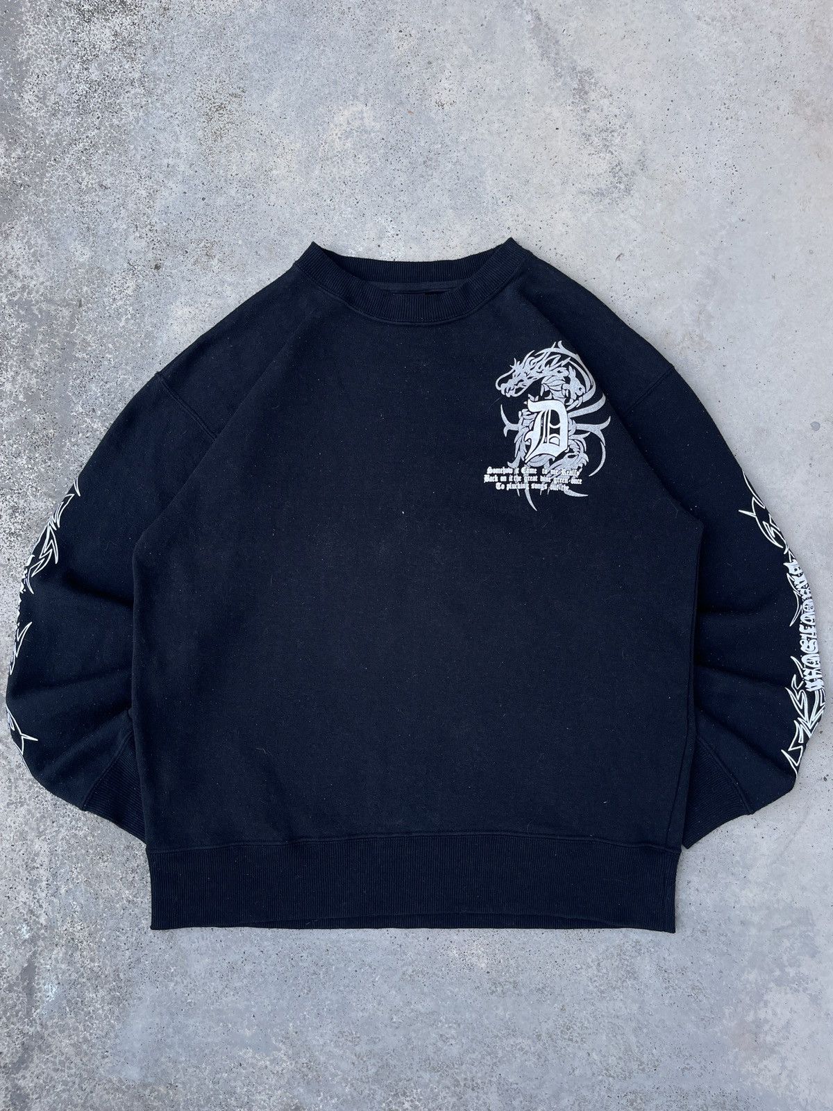 14th Addiction Beaumere Poem Dragon Cross Sweatshirt Size US L / EU 52-54 / 3 - 3 Thumbnail