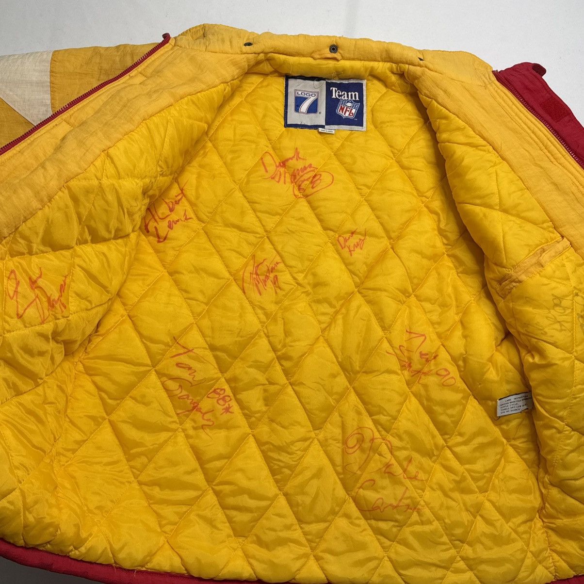 Logo 7 1998 Chiefs Logo7 Signed Jacket Derrick Thomas Tony Gonzalez Size US M / EU 48-50 / 2 - 4 Thumbnail