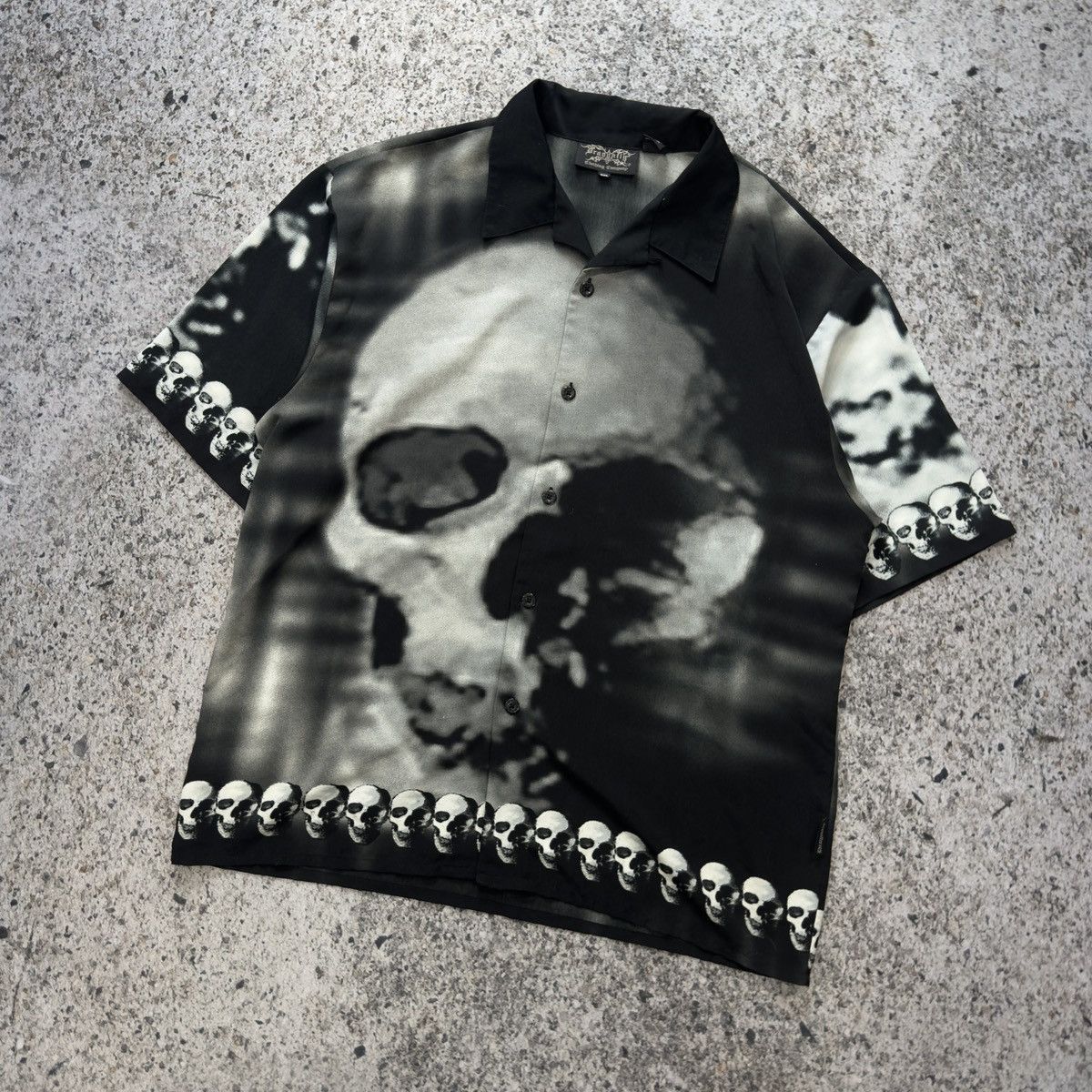 Vintage Vintage Y2K 2000s Dragonfly Skull Shirt 3XL Size US XXL / EU 58 / 5 - 4 Thumbnail