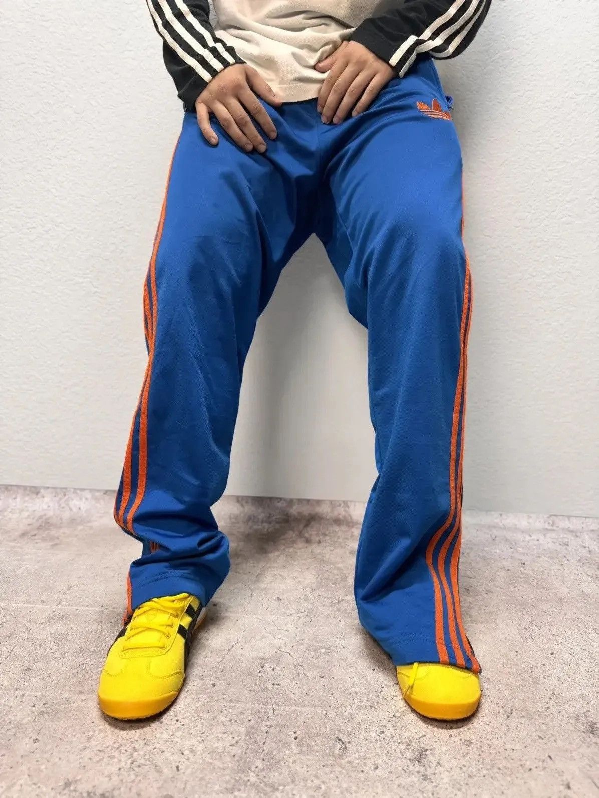 Adidas × Vintage Vintage adidas Sneaker pants Y2K sk8 drill pants Size US 31 - 5 Thumbnail