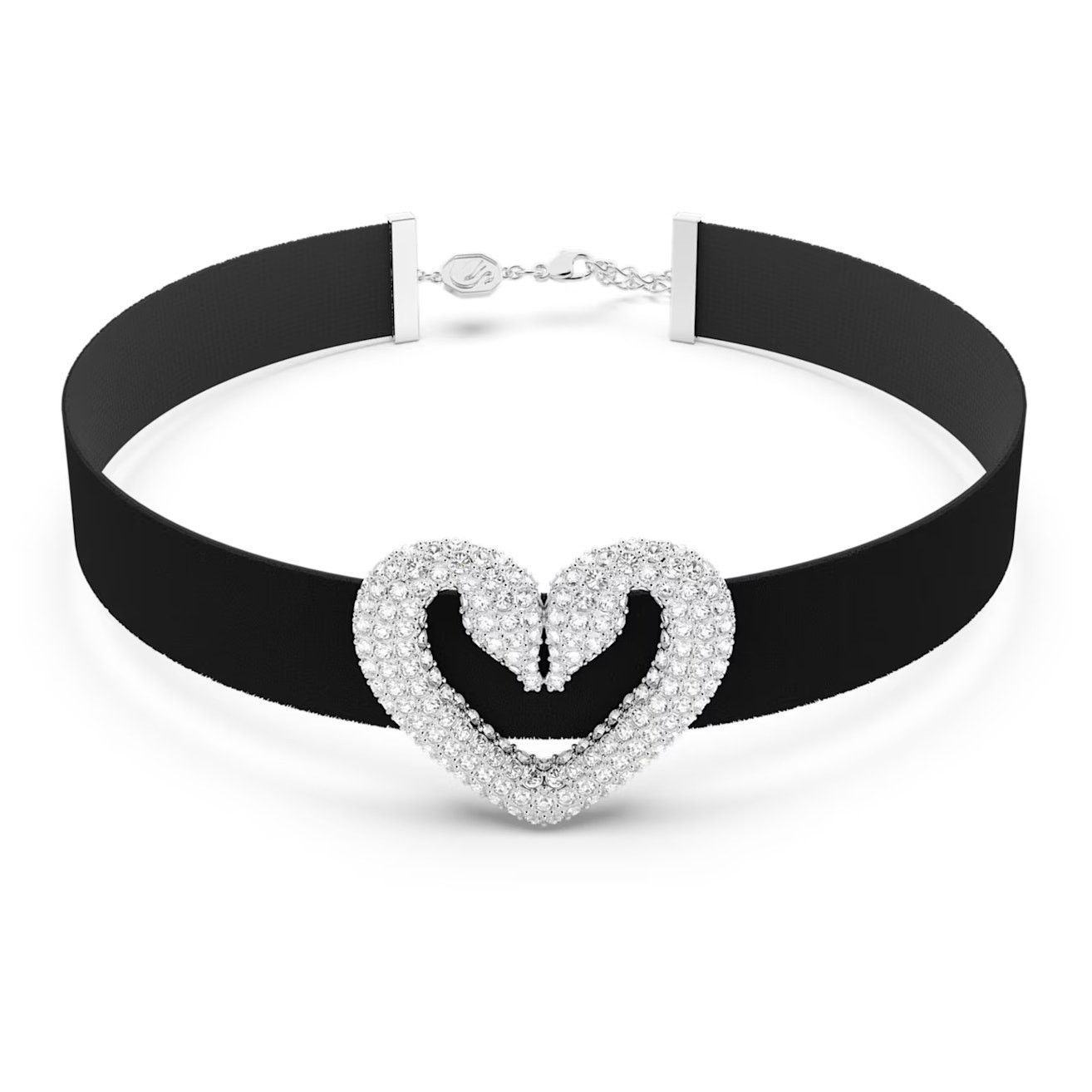 Swarovski Swarovski Una choker Swan Heart, White, Rhodium plated Size ONE SIZE - 8 Thumbnail