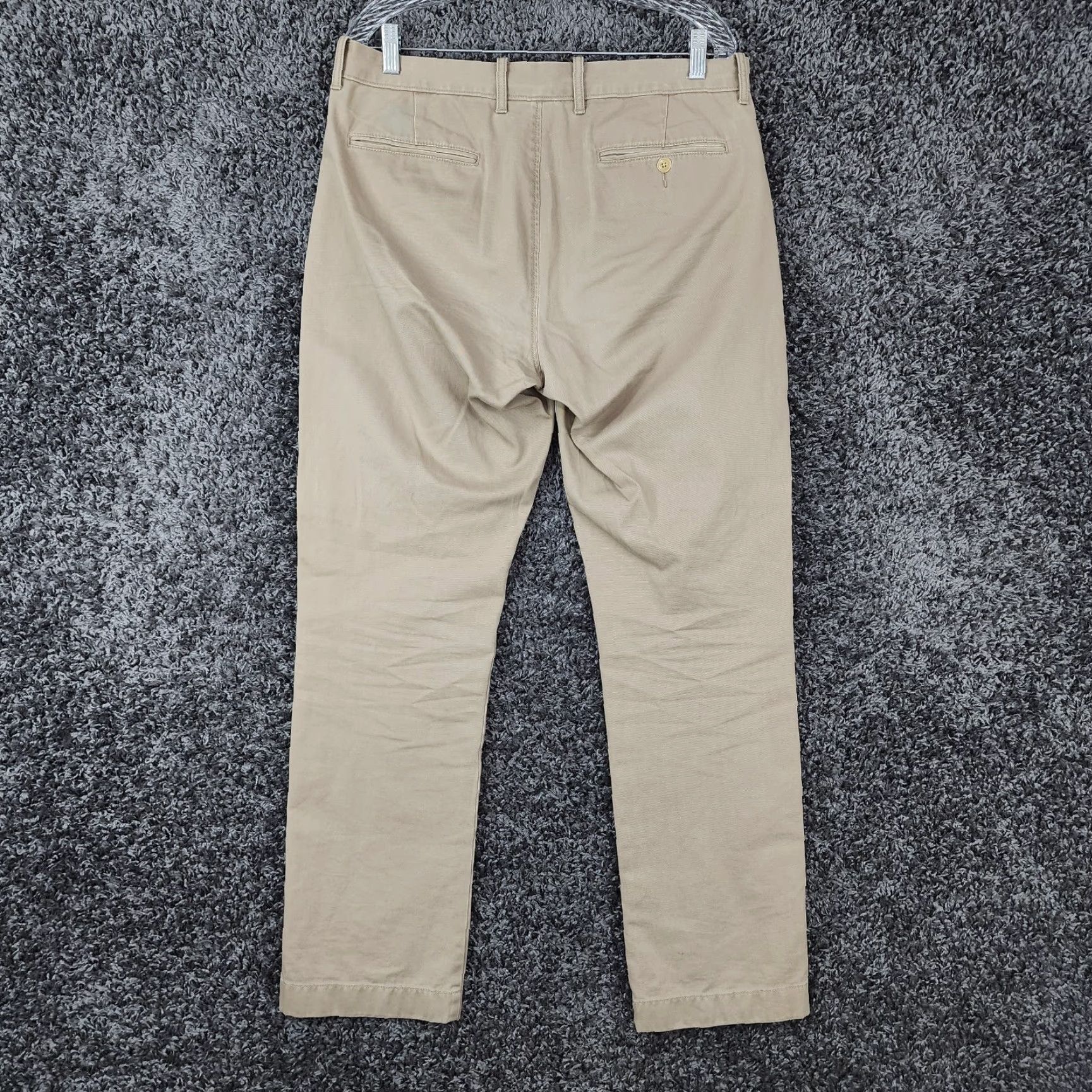 J.Crew J.CREW Chino Pants Mens Straight Size 34x31 Beige Size US 34 / EU 50 - 6 Thumbnail